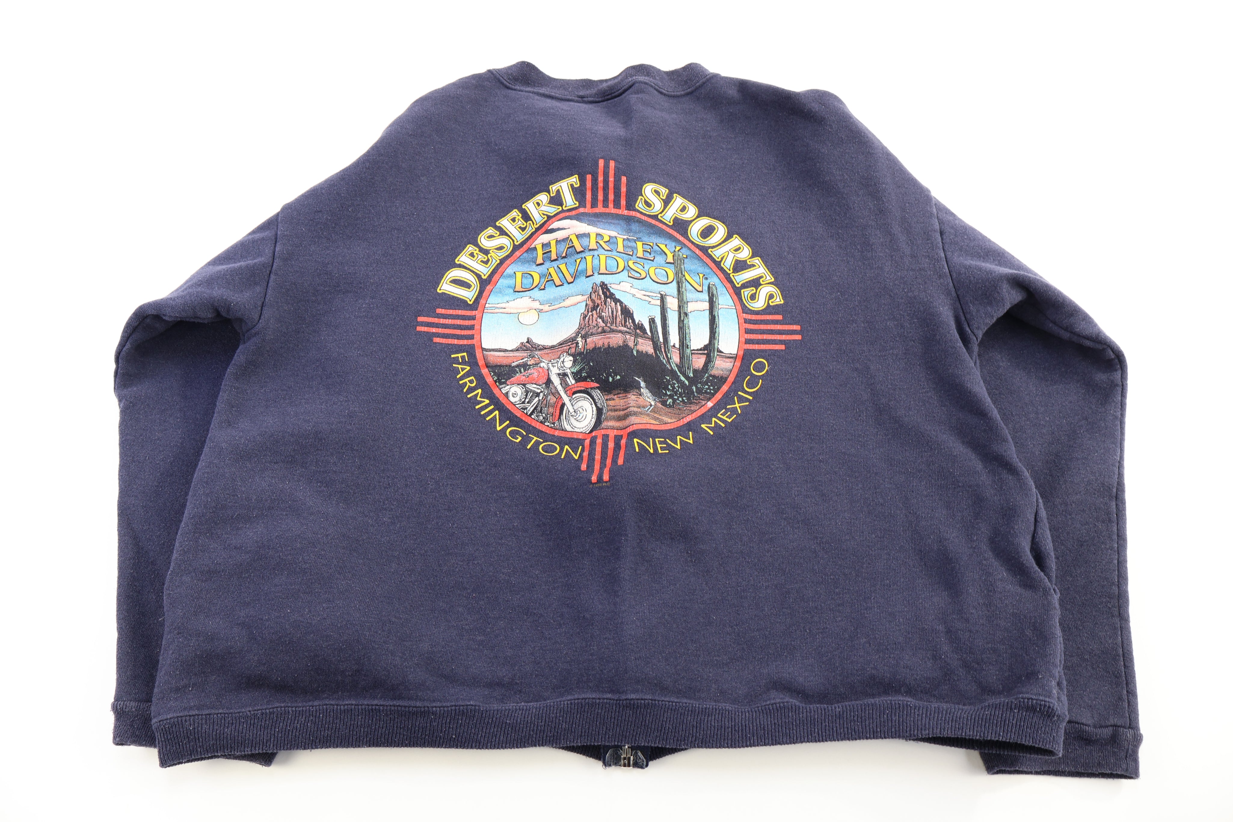 Harley Davidson Motorcycles Blue Full Zip Jacket