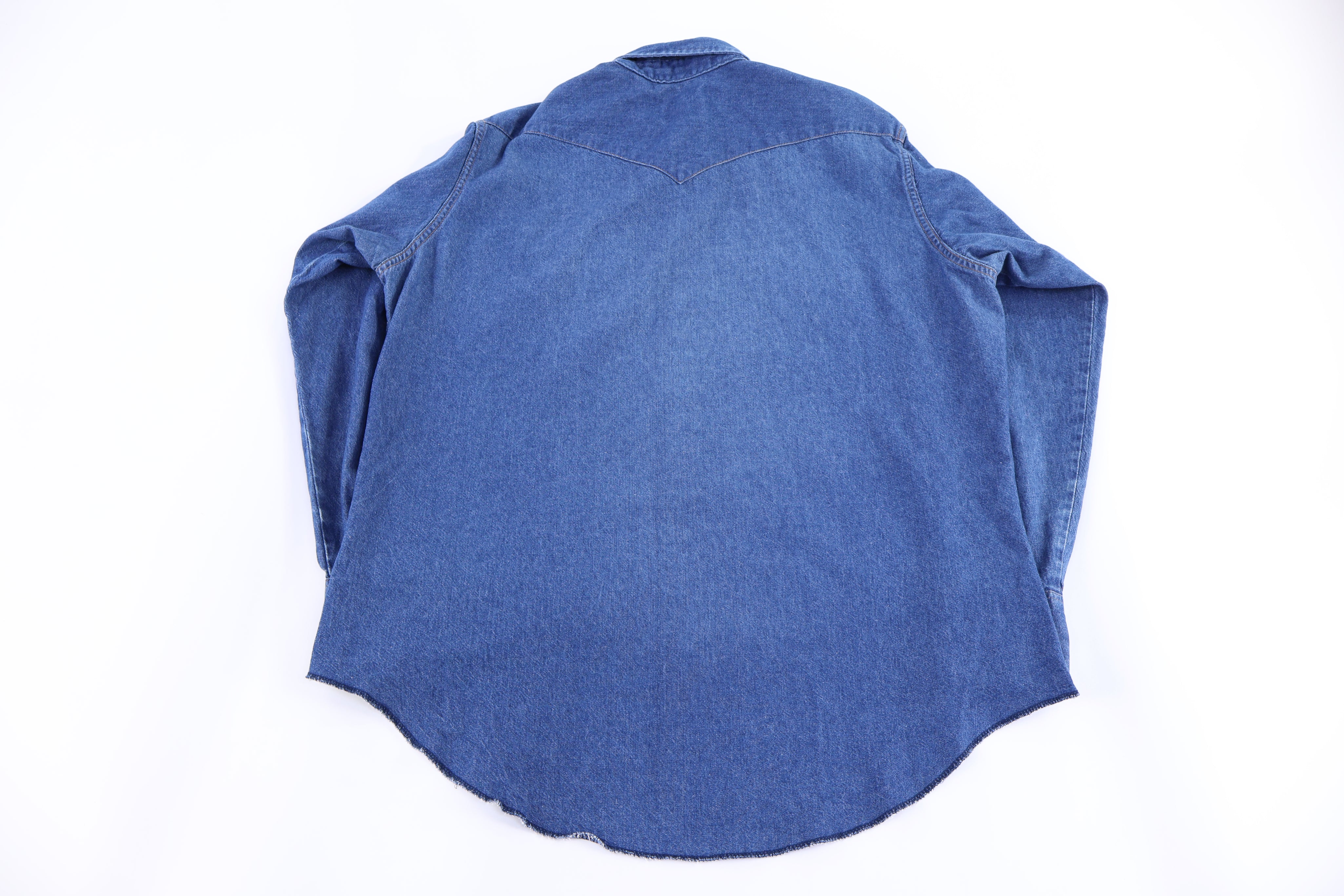 Vintage Wrangler Blue LS Button Down