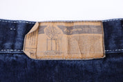 Lifted Research Group Dark Wash Denim Shorts