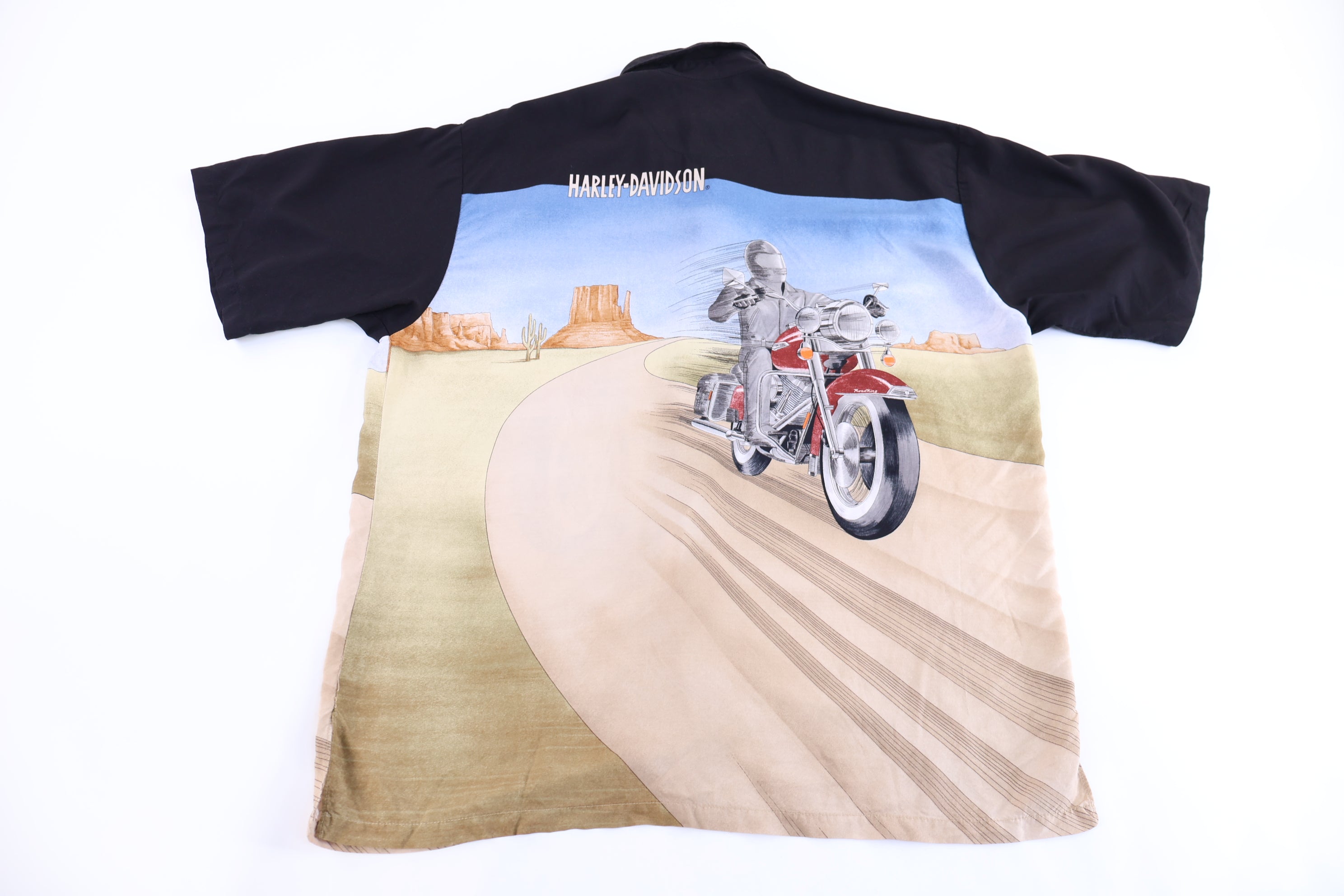 Harley Davidson Motorcycles Graphic Button Down