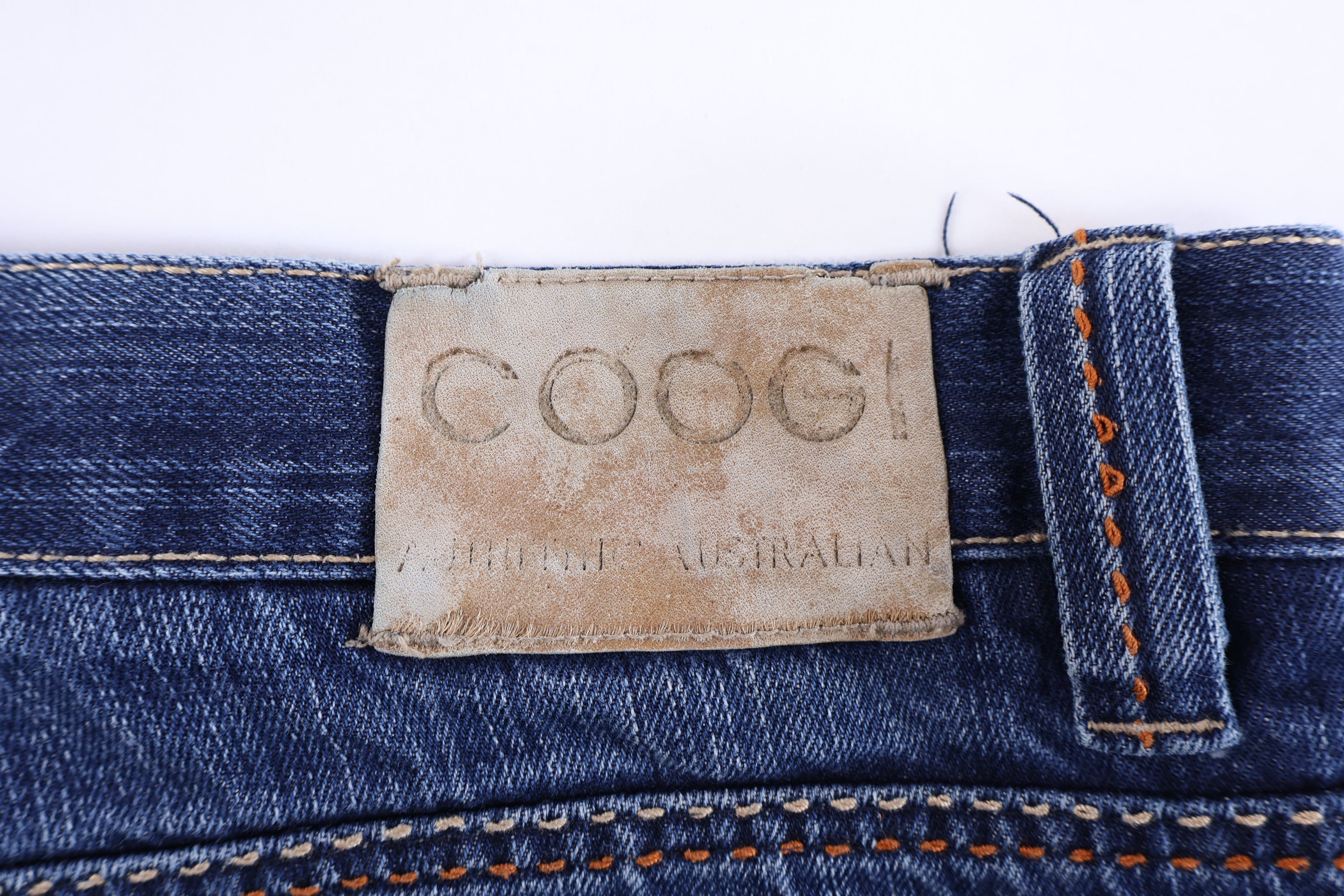 Coogi Embroidered Dark Wash Denim Shorts