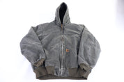 Carhartt Logo Patch Green Full Zip Jacket