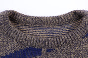 Vintage Multipatterned Knit Sweater