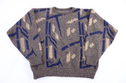 Vintage Multipatterned Knit Sweater