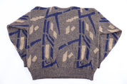 Vintage Multipatterned Knit Sweater
