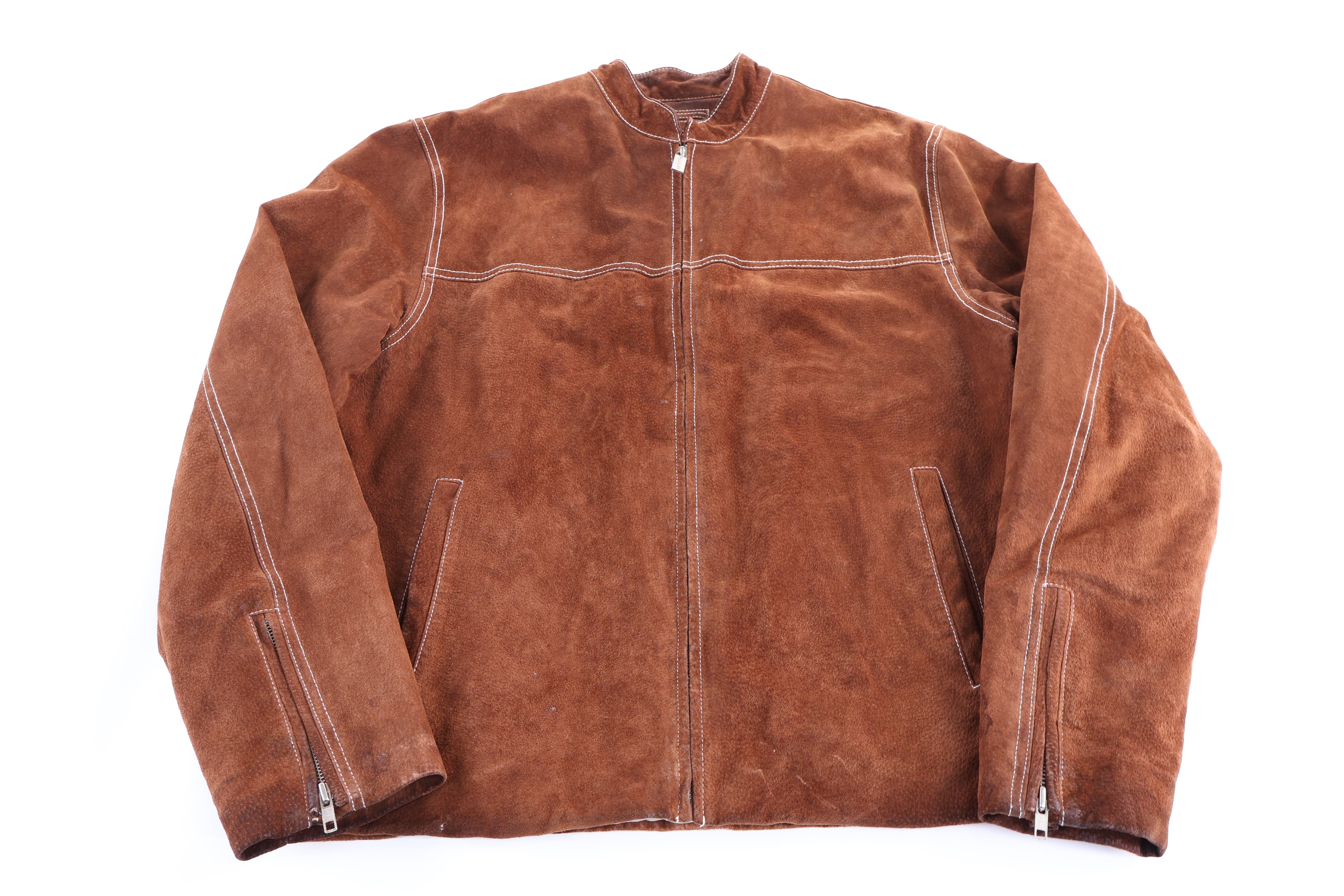 Vintage Wilsons Leather Brown Full Zip Leather Jacket