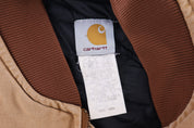 Carhartt Logo Patch Tan Full Zip Vest
