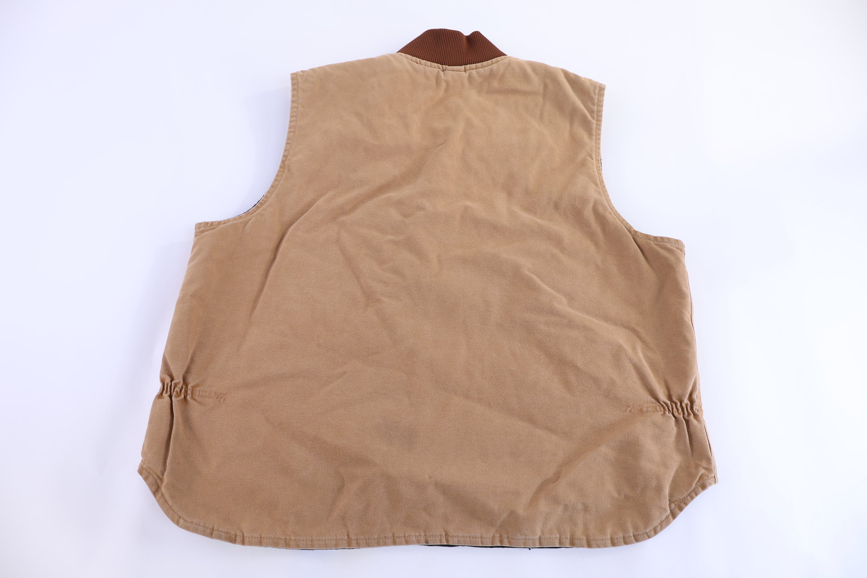 Carhartt Logo Patch Tan Full Zip Vest