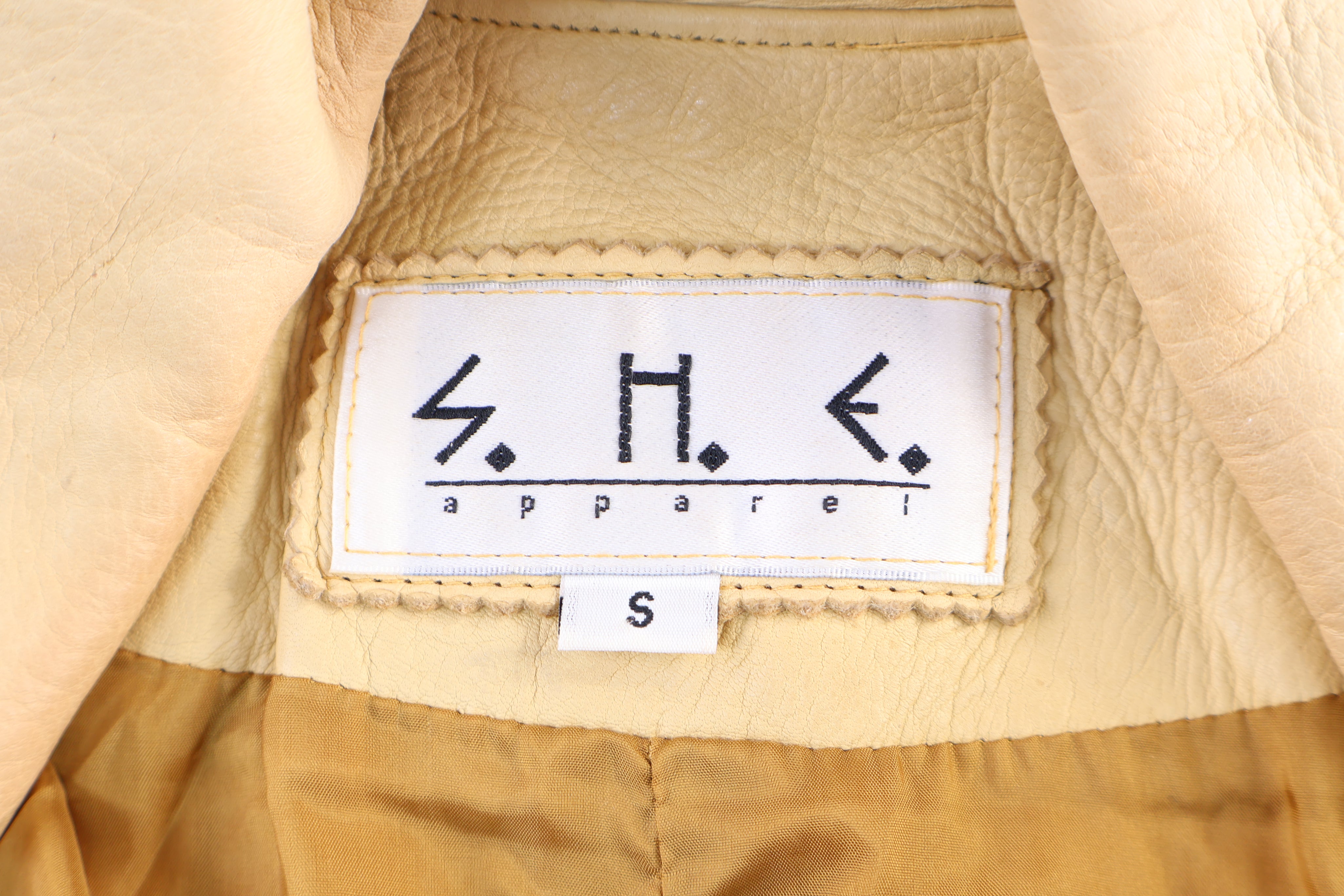 90's SHE Apparel Tan Fringe Leather Jacket