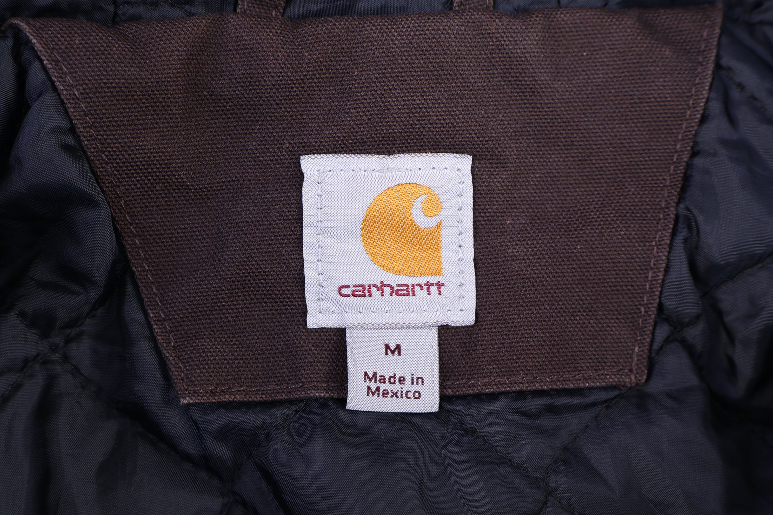Carhartt Logo Patch Brown Full Zip Jacket