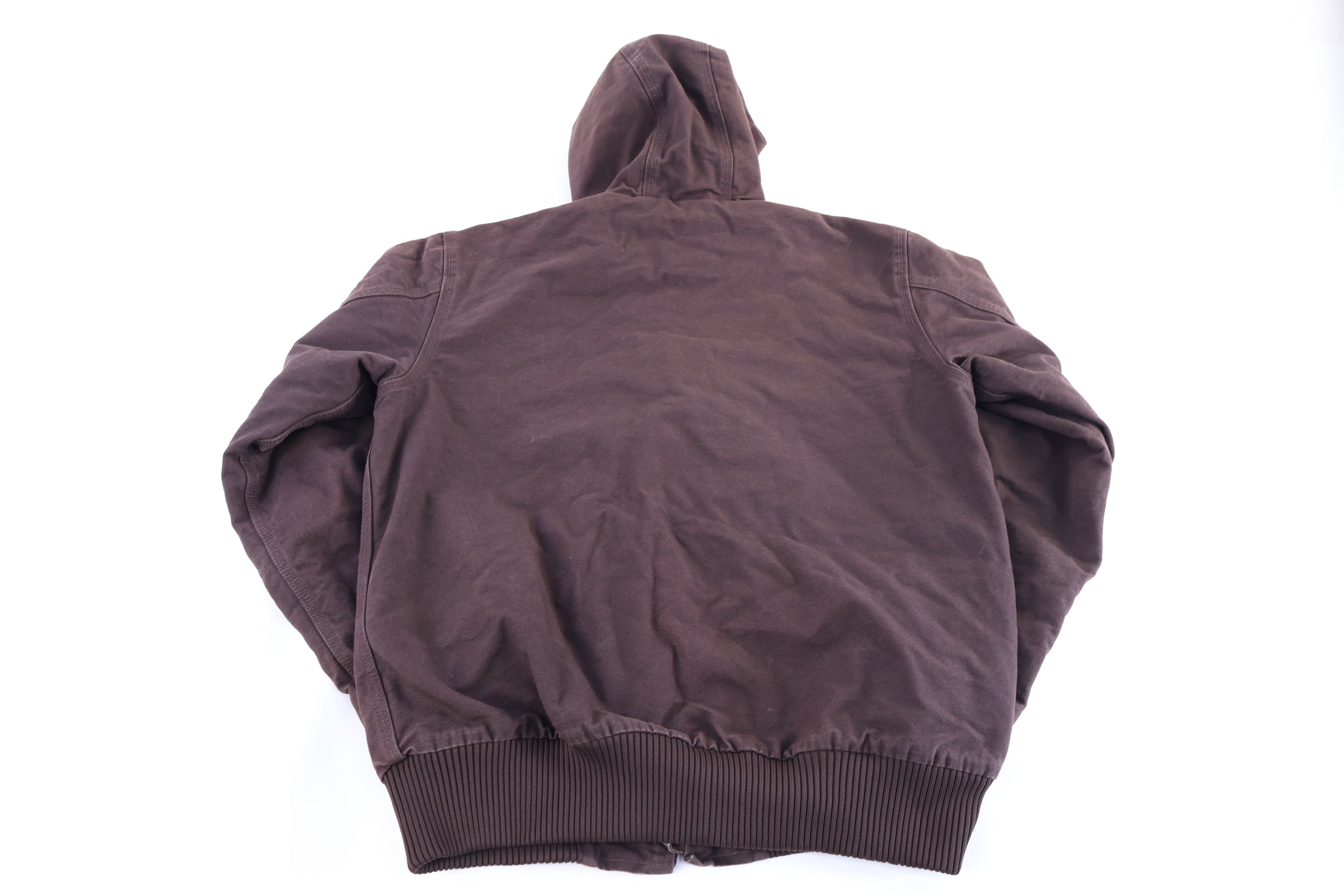 Carhartt Logo Patch Brown Full Zip Jacket