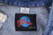 Vintage Planet Hollywood Dark Wash Denim Jacket