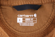 Carhartt Logo Patch Rust Orange Pullover Hoodie