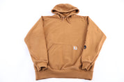 Carhartt Logo Patch Rust Orange Pullover Hoodie