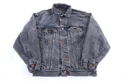 Youth Vintage Levi's Black Denim Trucker Jacket
