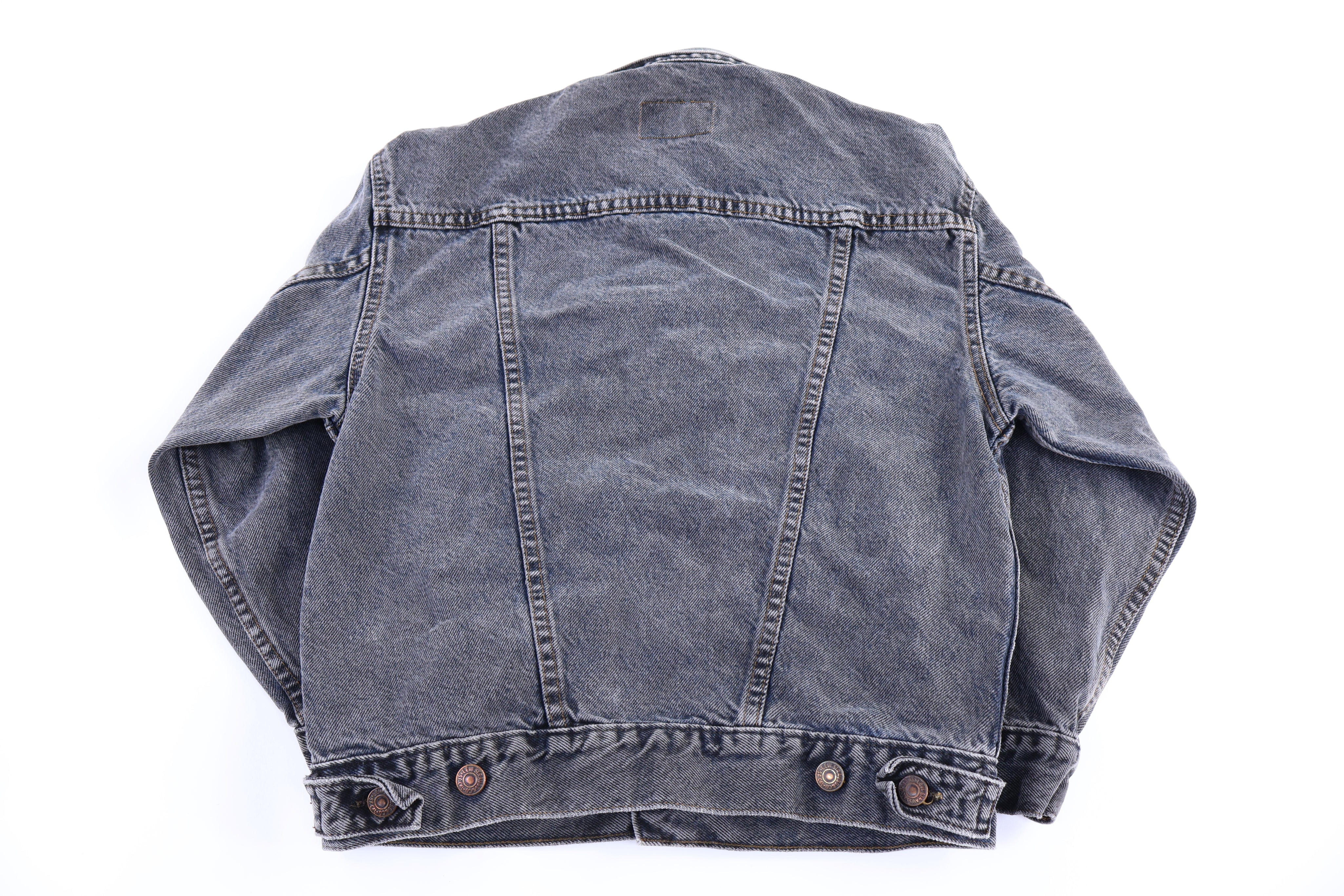 Youth Vintage Levi's Black Denim Trucker Jacket