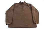 The North Face Brown Waffle Quarter Zip Sweater