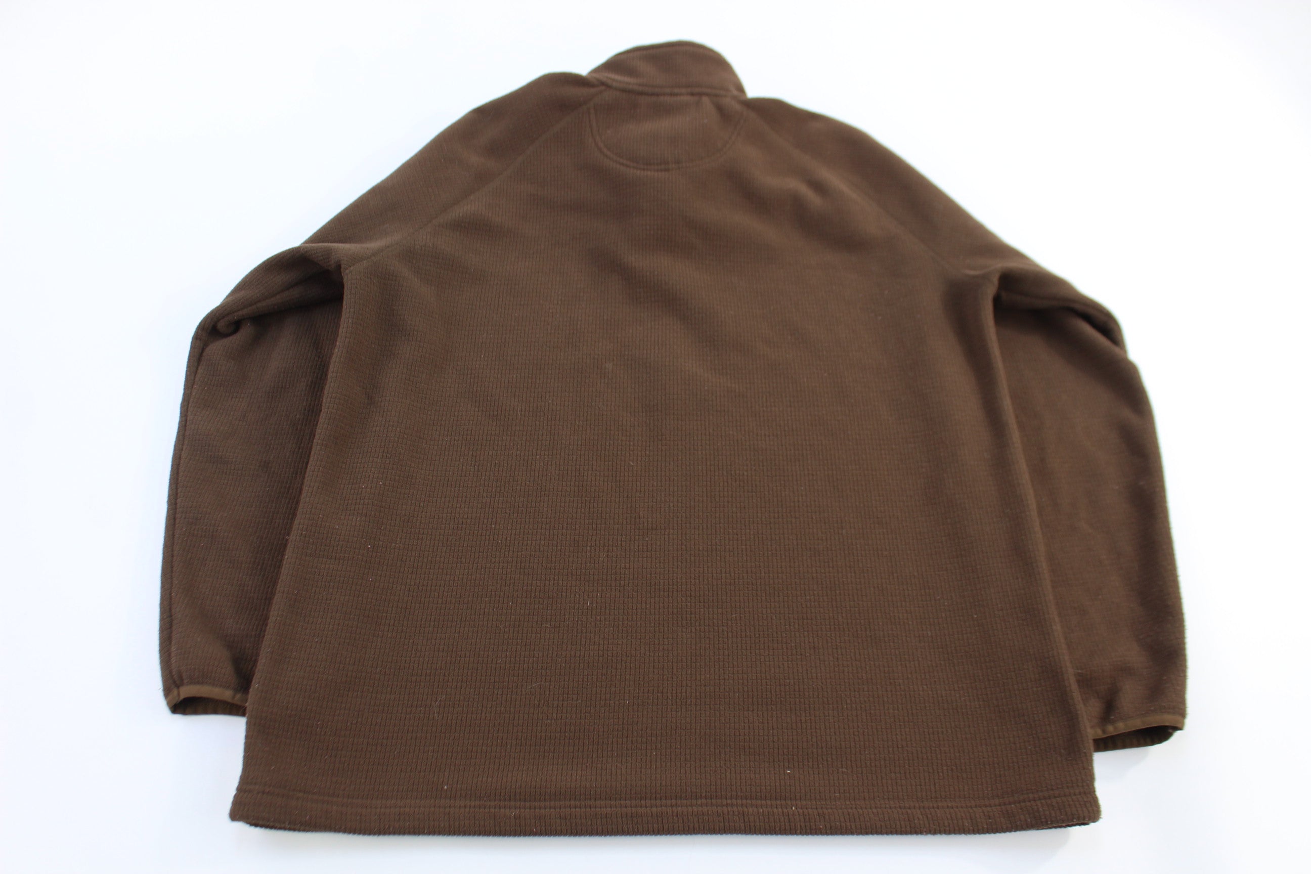The North Face Brown Waffle Quarter Zip Sweater
