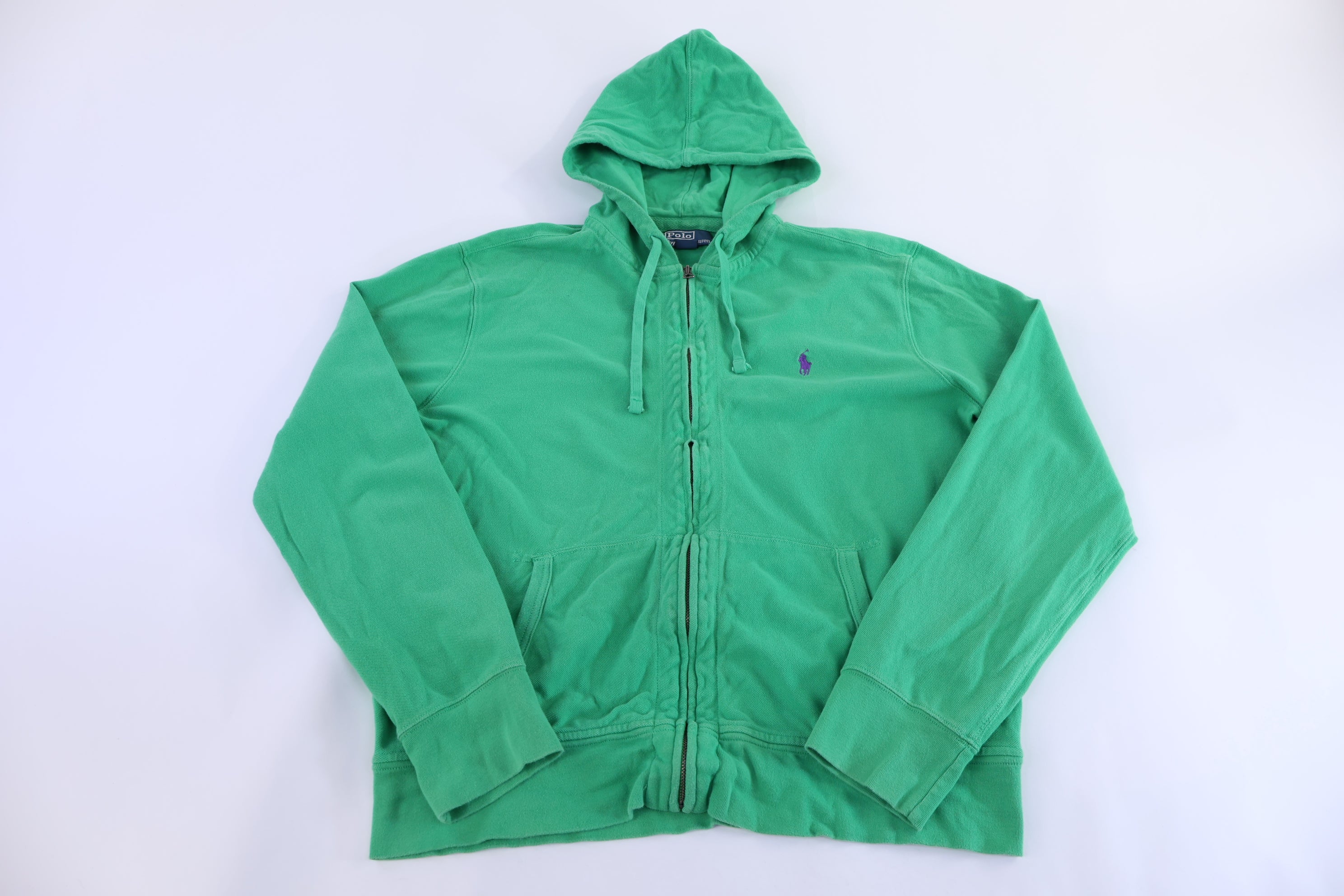 Polo by Ralph Lauren Embroidered Logo Full Zip Sweater