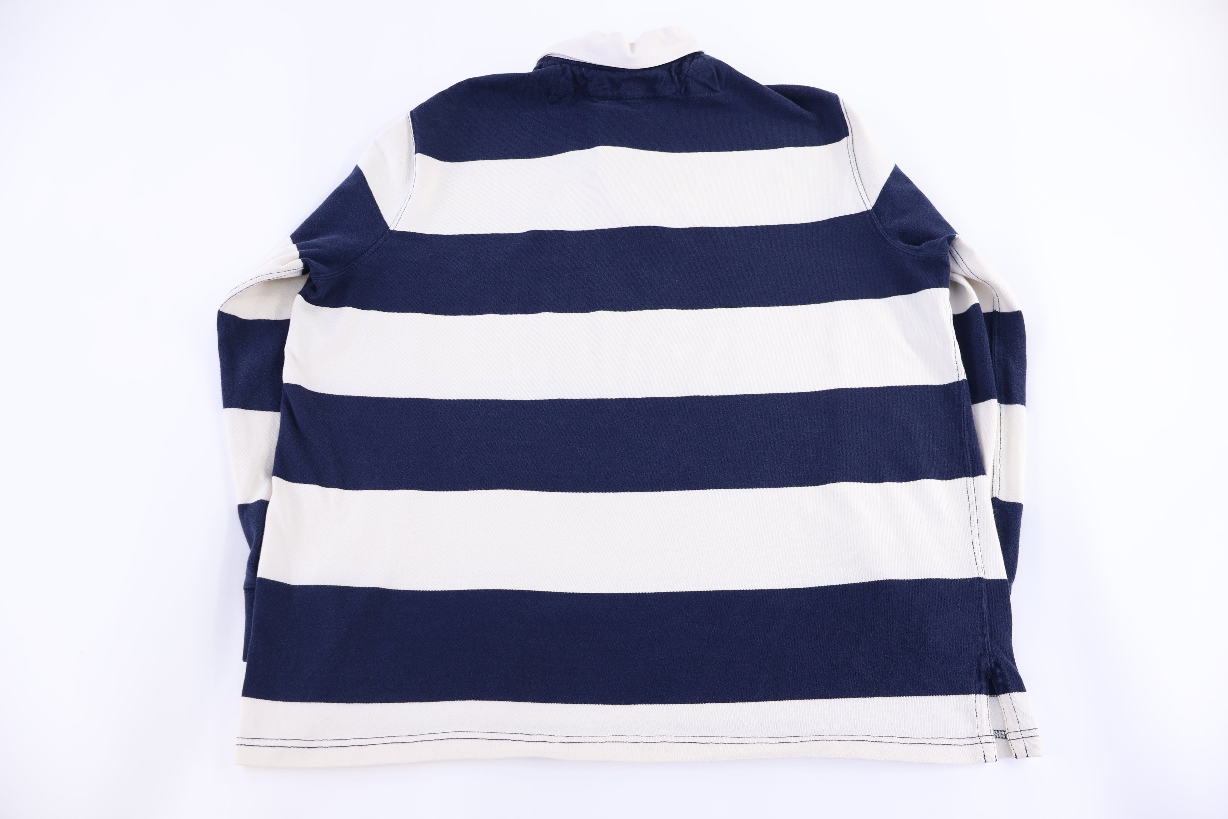 Polo by Ralph Lauren Embroidered Logo Blue & White LS Button Up