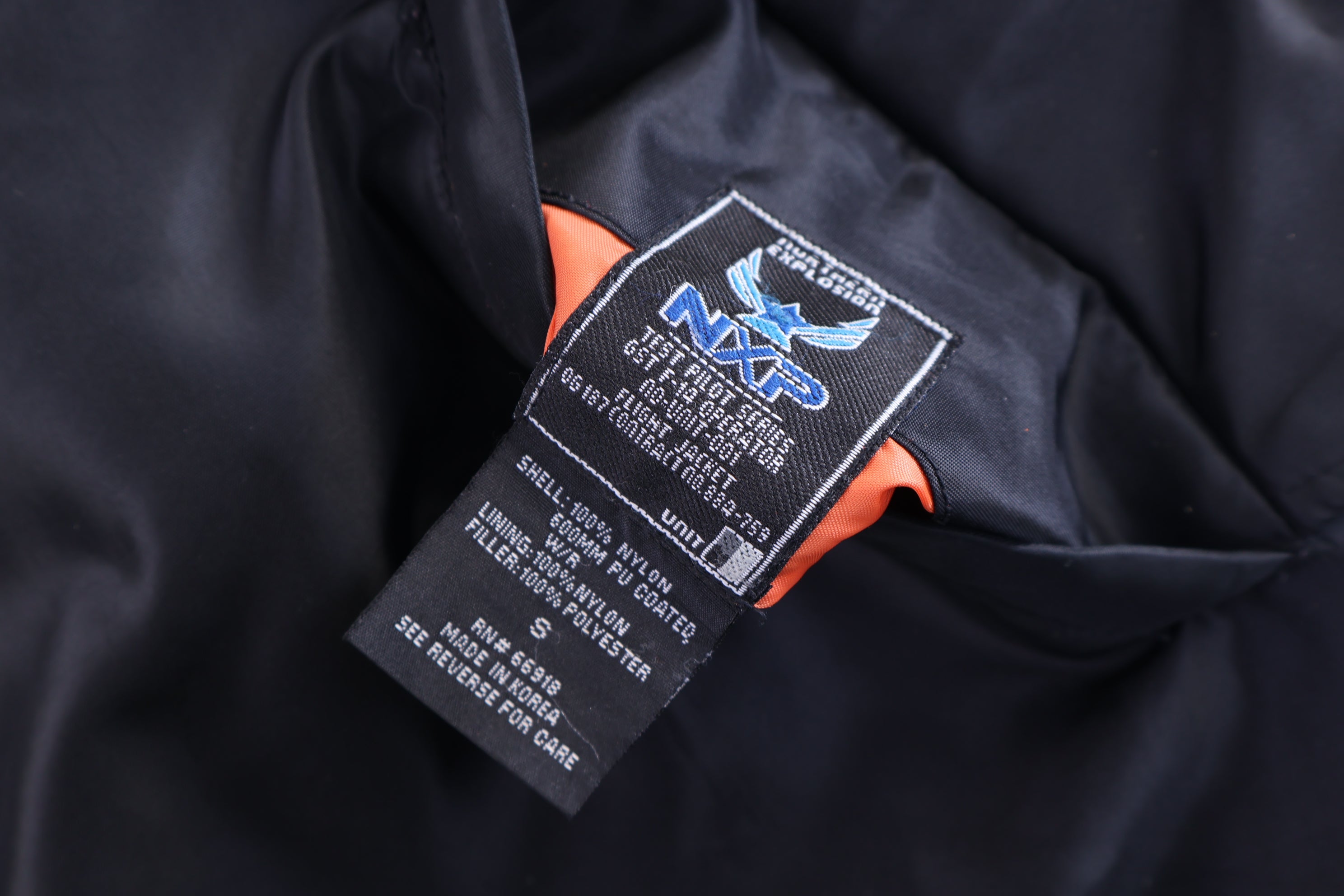 90's NXP MA-1 Reversible Full Zip Bomber Jacket