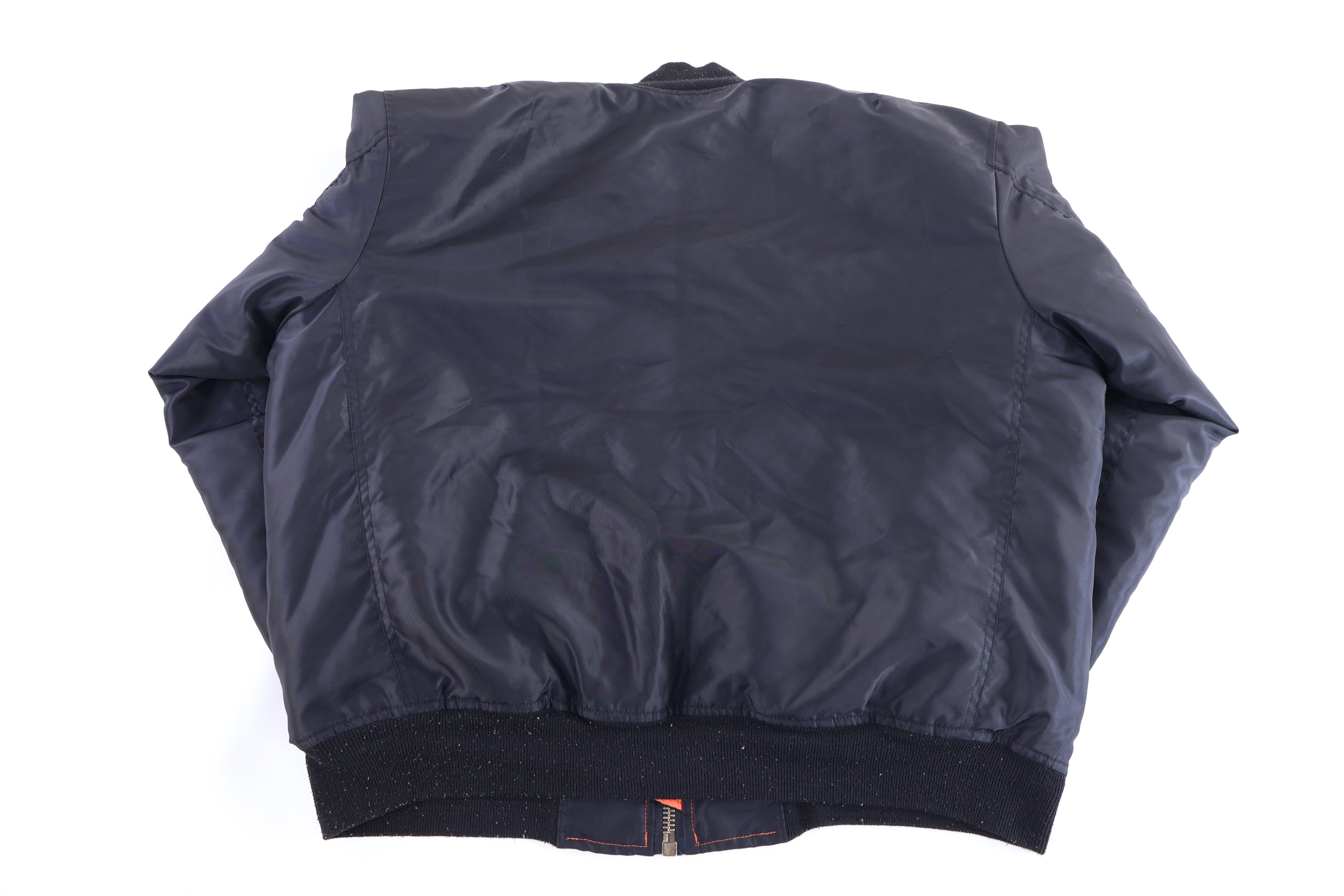 90's NXP MA-1 Reversible Full Zip Bomber Jacket