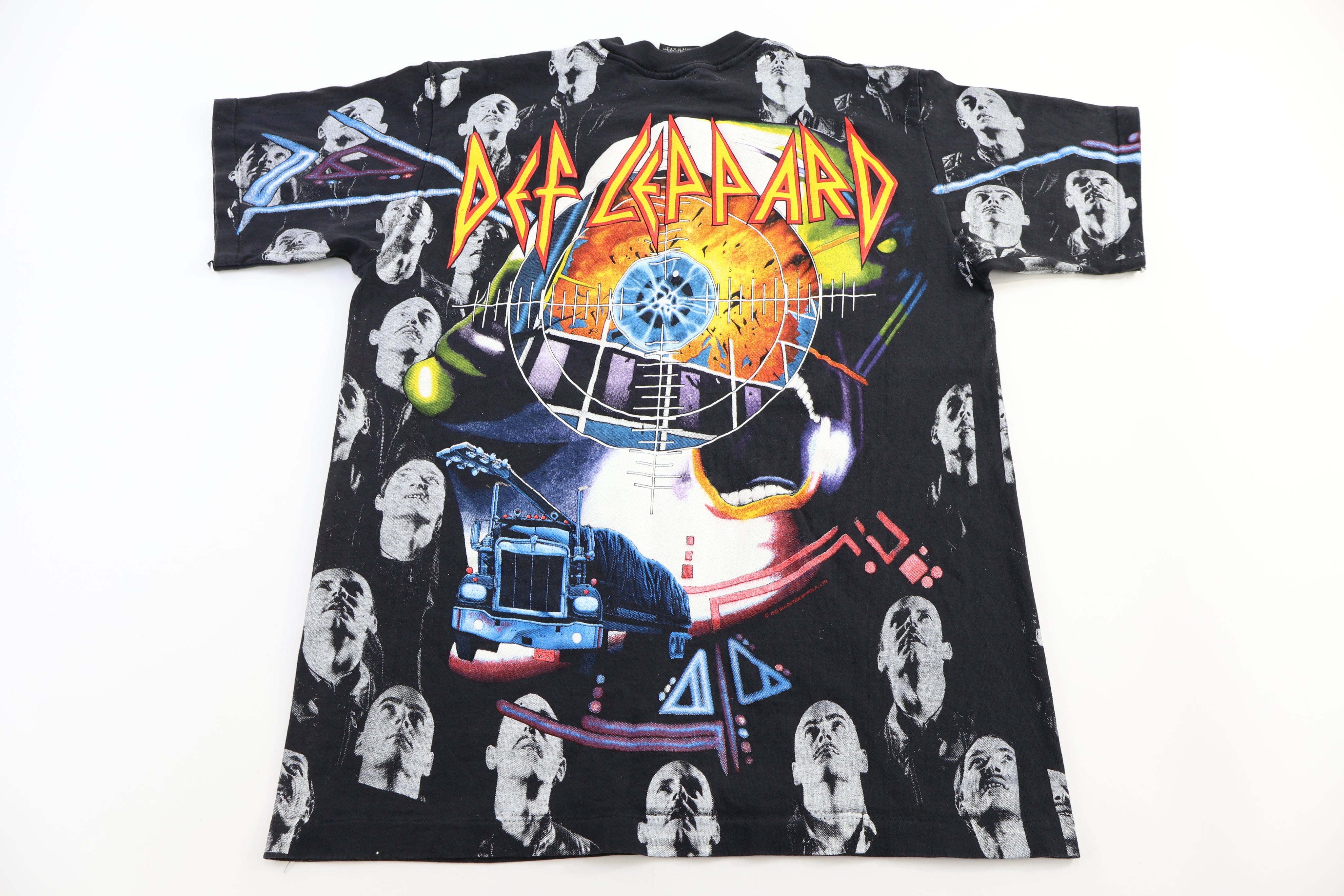 1992 Def Leppard All Over Graphic T-shirt