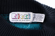 80's Ricki Multipatterned Knit Sweater