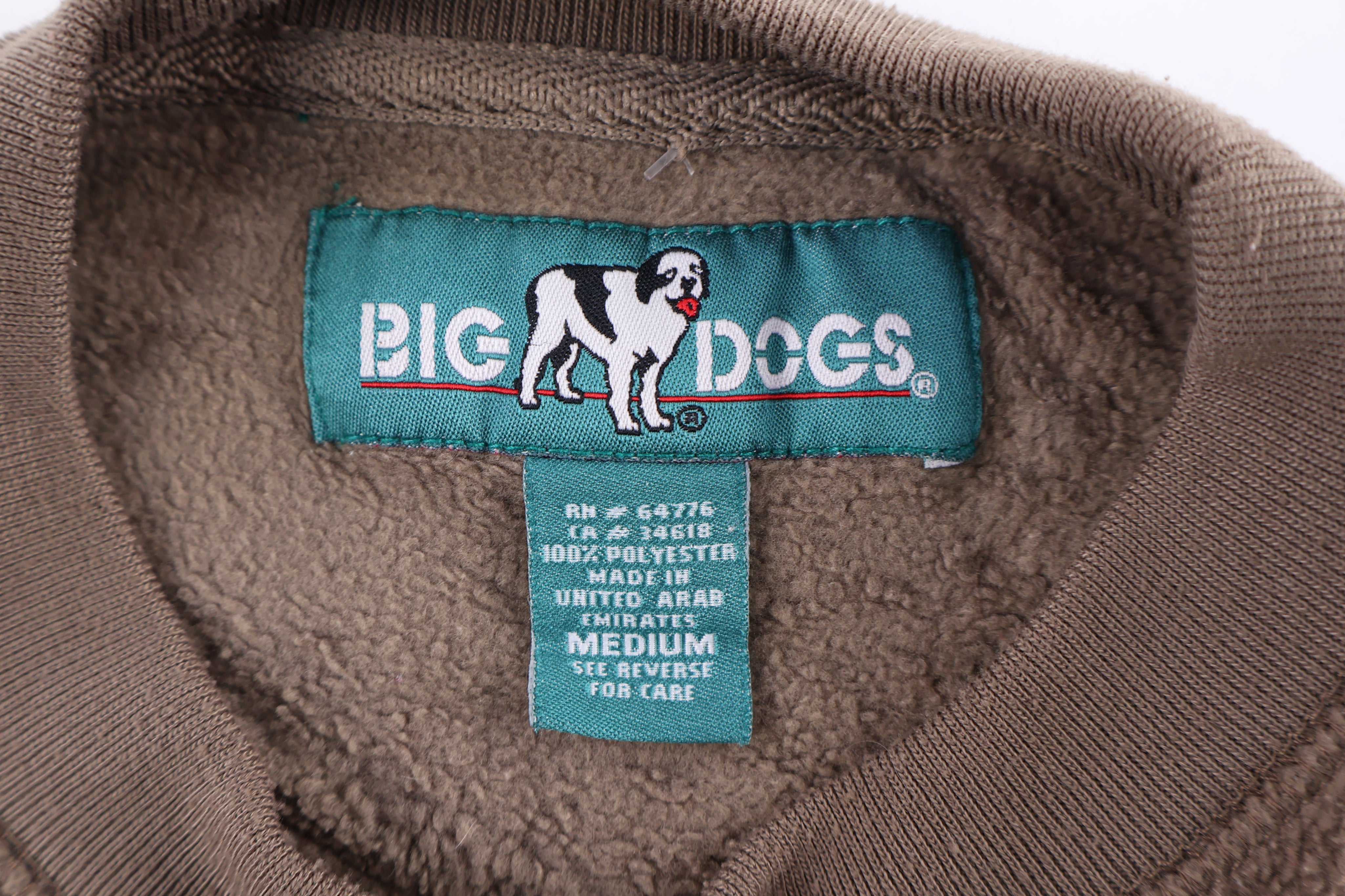 Vintage Big Dogs Embroidered Pullover Sweater
