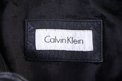 Calvin Klein Black Leather Full Zip Jacket