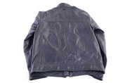Calvin Klein Black Leather Full Zip Jacket