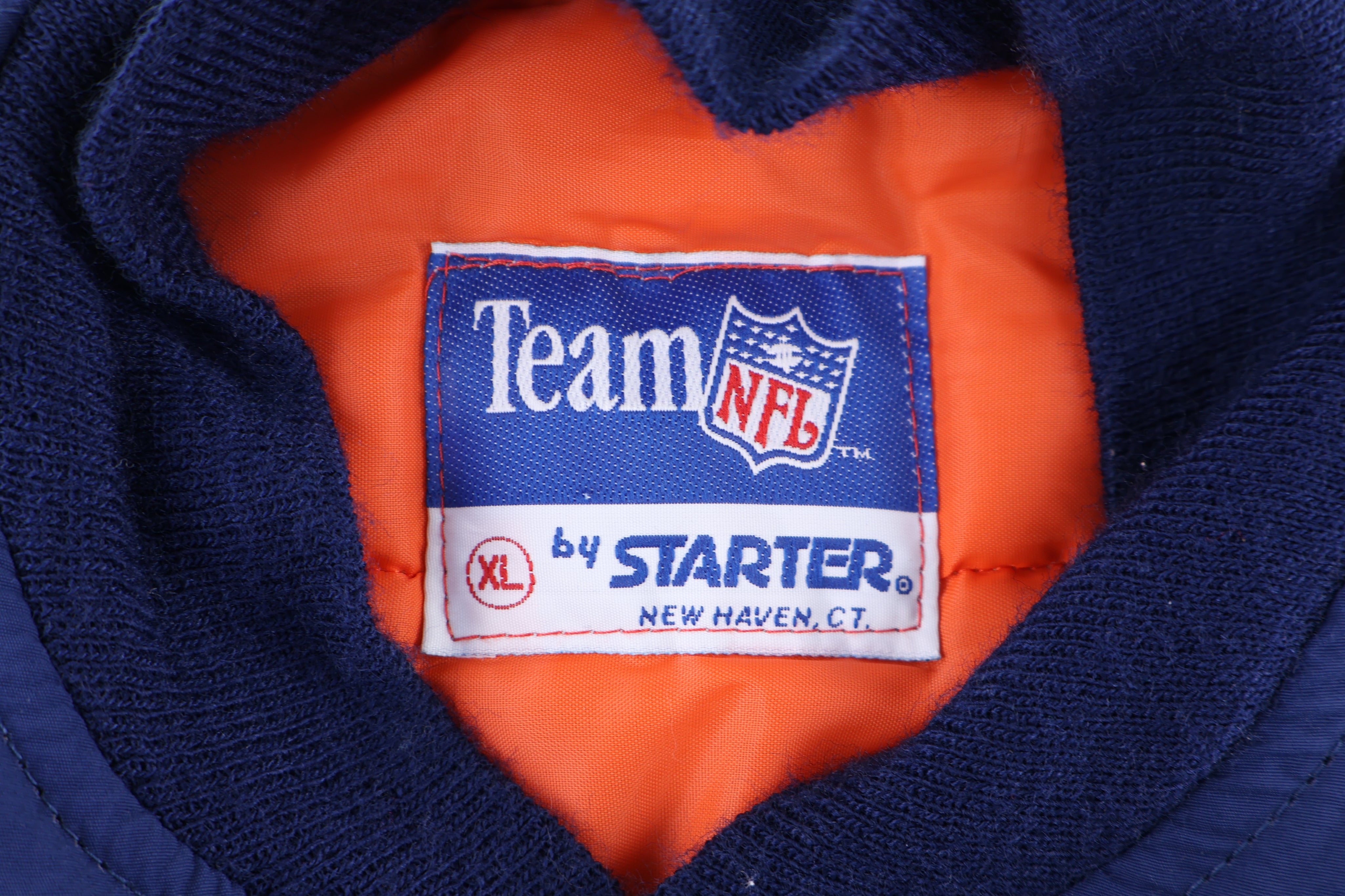 90's Starter Chicago Bears Football Full Snap Jacket