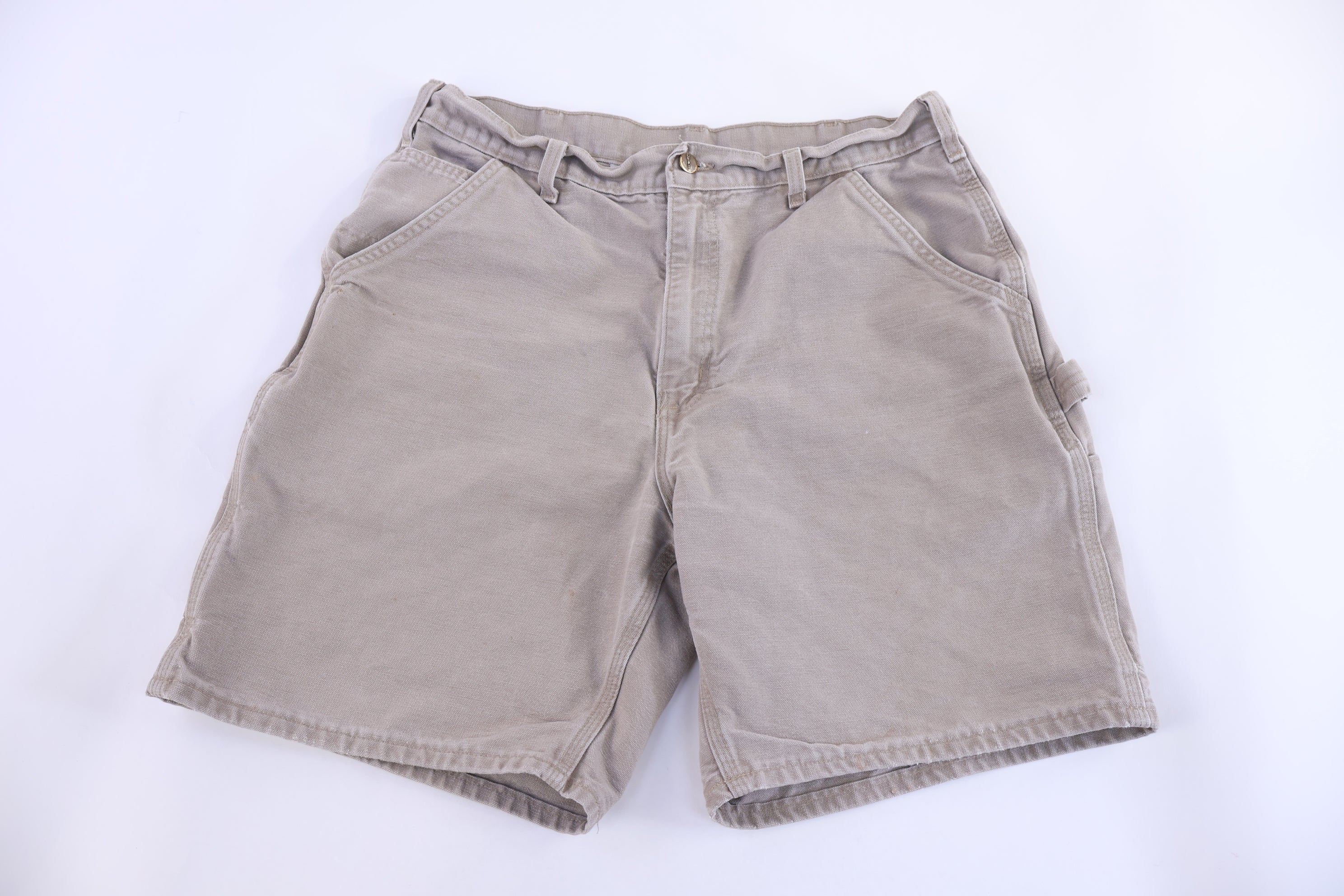 Carhartt Logo Patch Tan Shorts