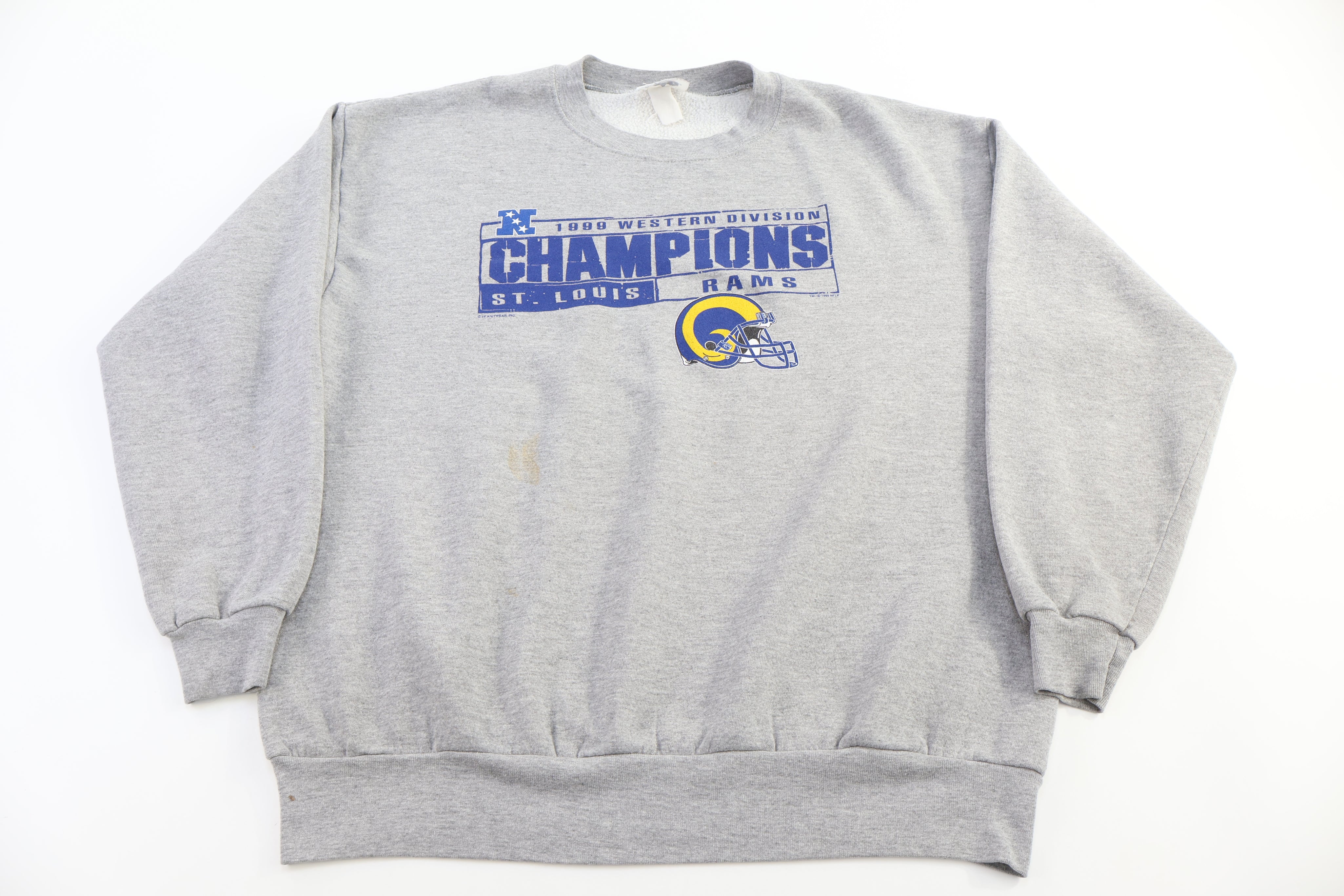 1999 St. Louis Rams Football Western Division Champs Sweatshirt