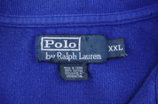 Polo by Ralph Lauren Embroidered Logo Blue Quarter Zip Sweater