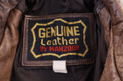90's Manzoor Brown Leather Jacket
