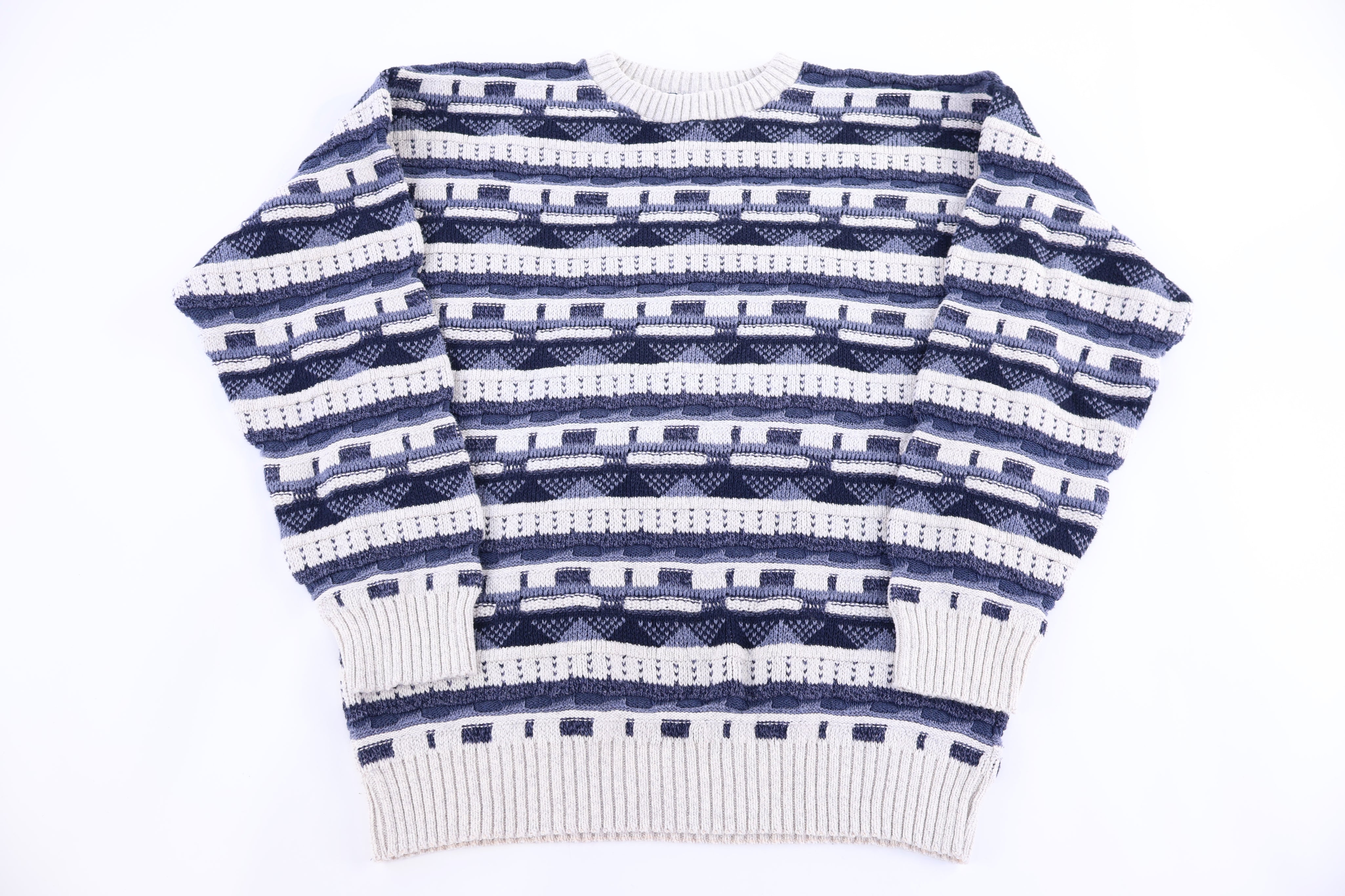 Vintage Towncraft Multipattern Knit Sweater