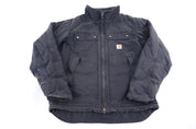 Carhartt Logo Patch Black Full Zip Jacket