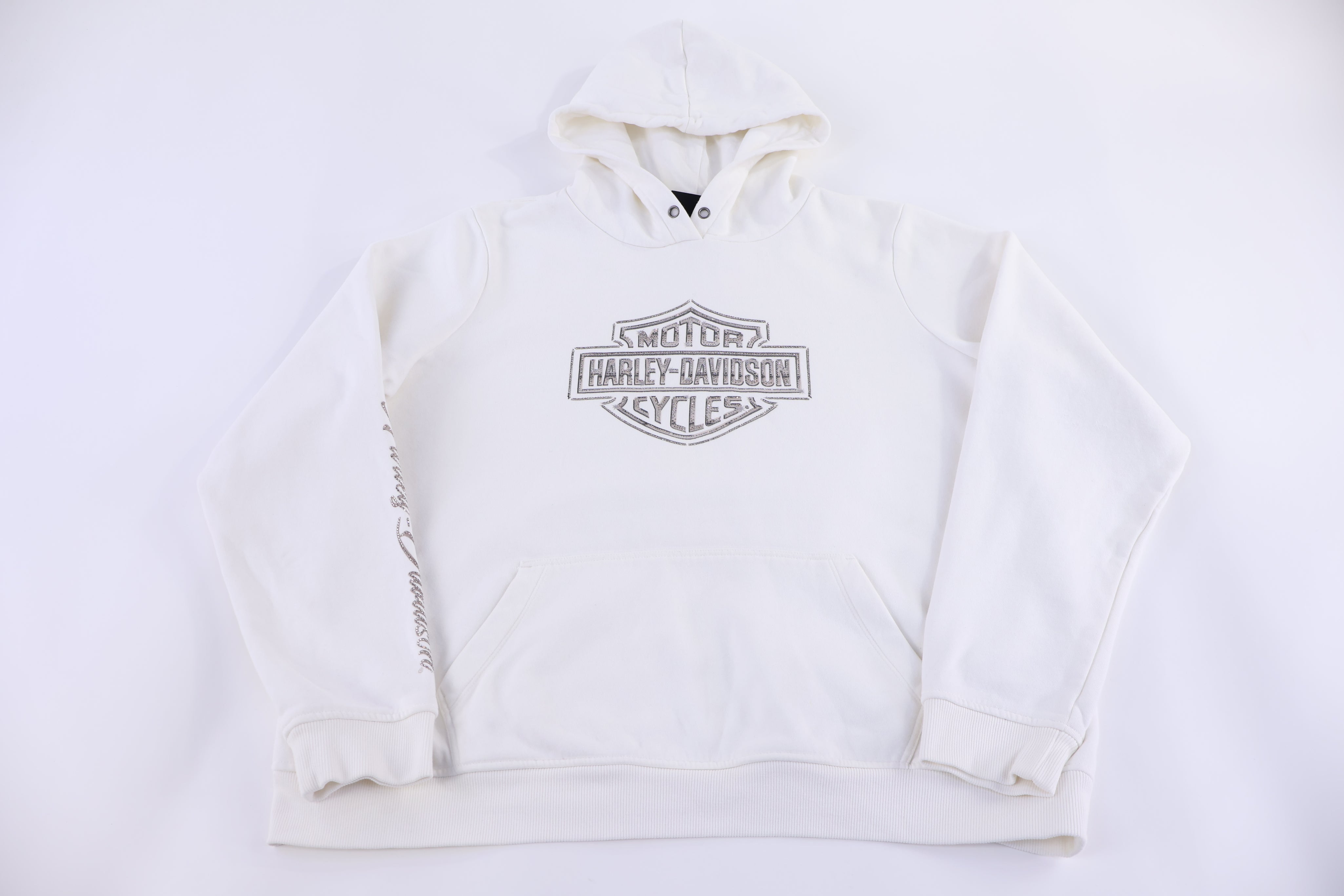 Women's Harley Davidson Motorcycles White Pullover Hoodie