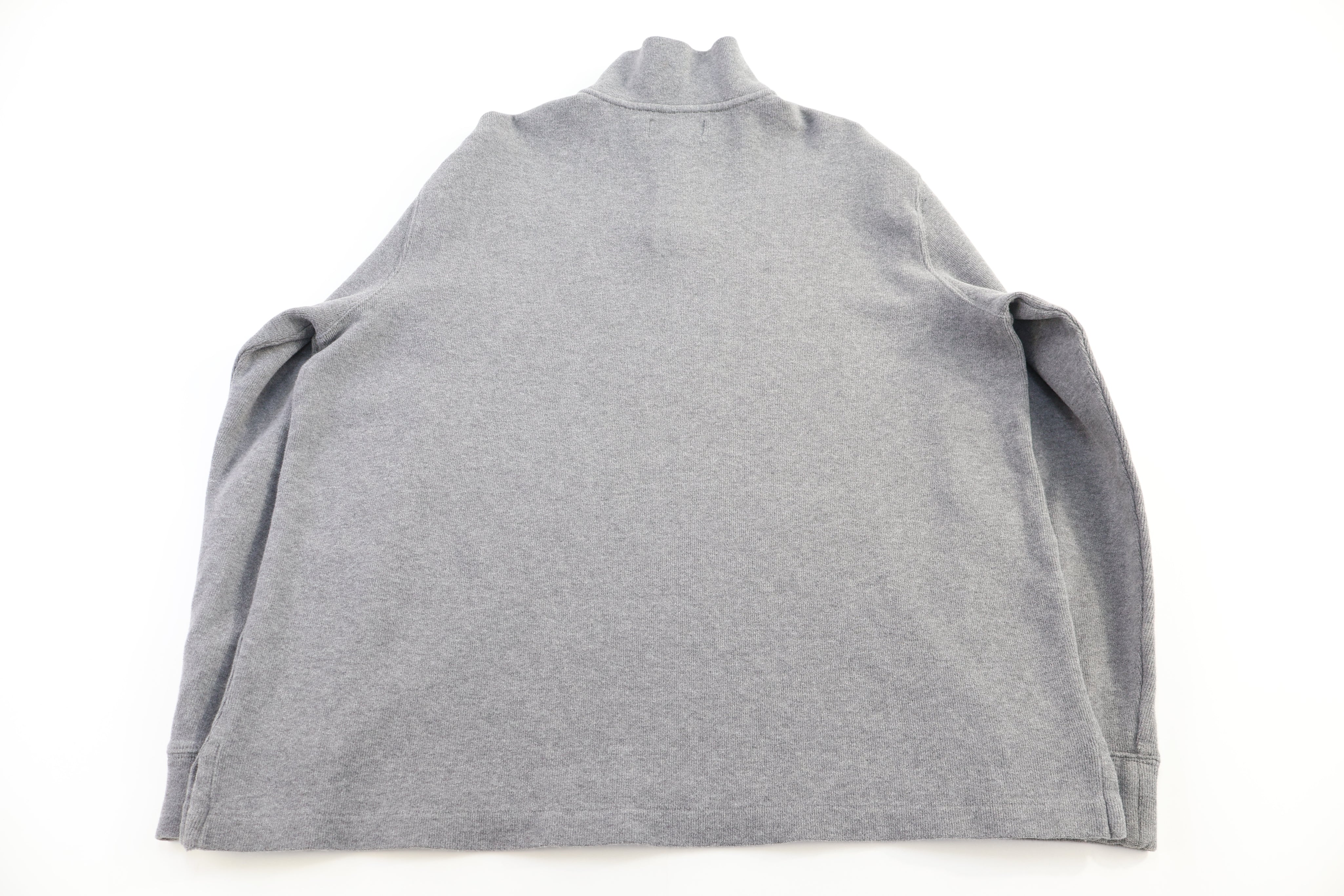 Polo by Ralph Lauren Embroidered Logo Grey Quarter Zip Sweater