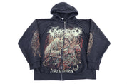 Vintage Aborted Death Metal Band Full Zip Hoodie