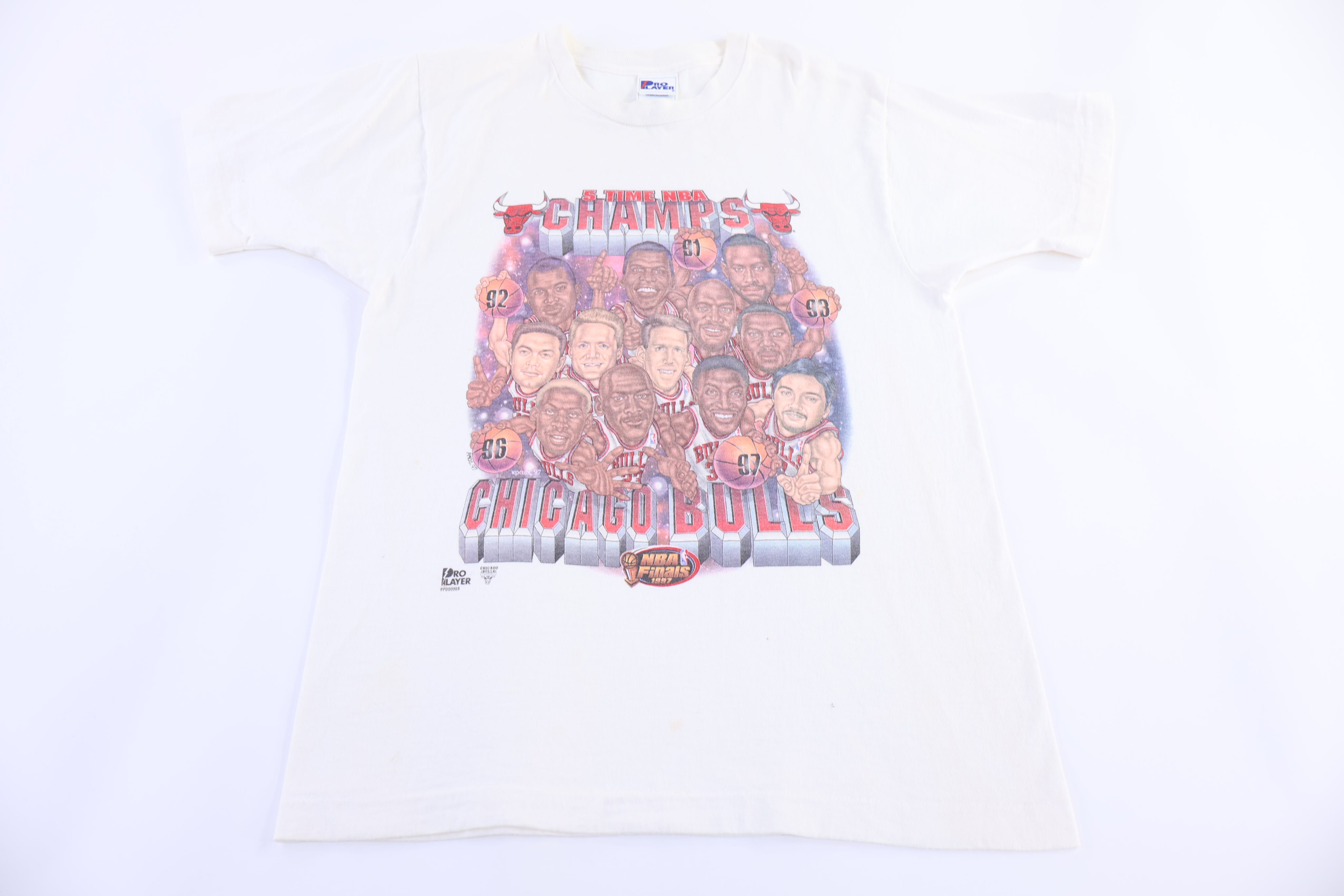 1997 Chicago Bulls 5 Time Champions T-shirt