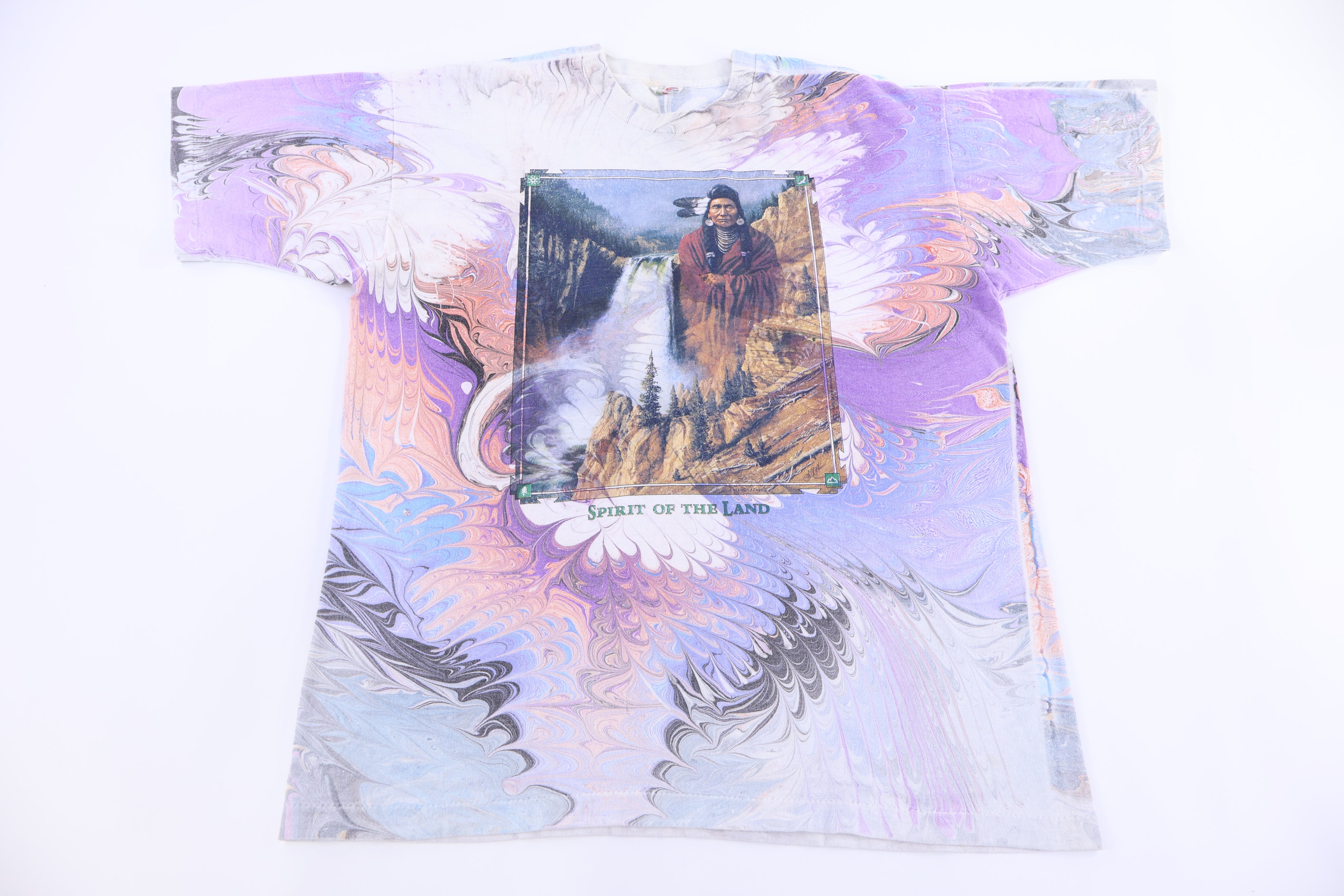 90's Spirit of The Land Tie Dye T-shirt