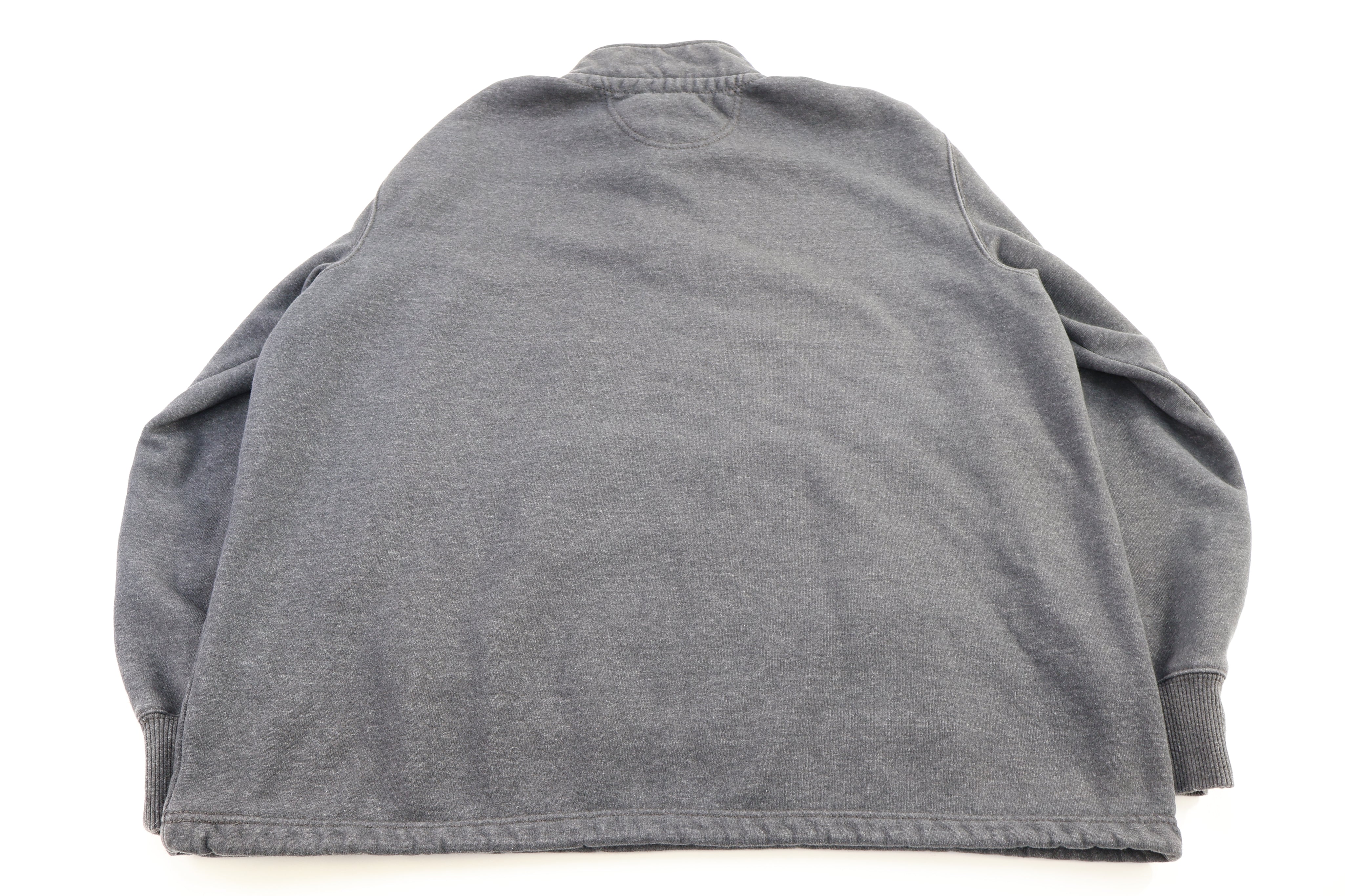 Carhartt Logo Patch Grey Quarter Zip Sweatshirt
