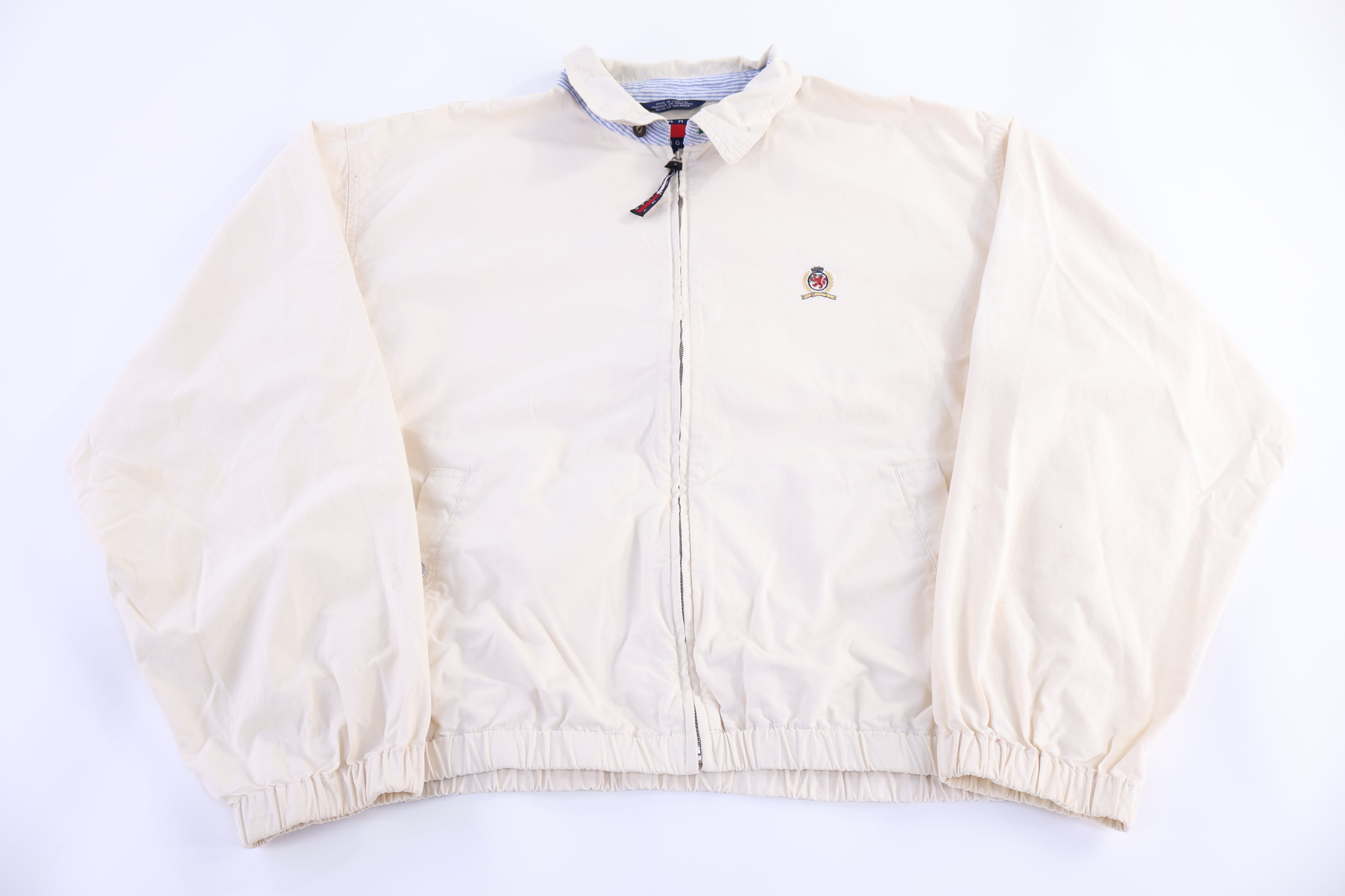 Vintage Tommy Hilfiger Embroidered Logo Full Zip Jacket