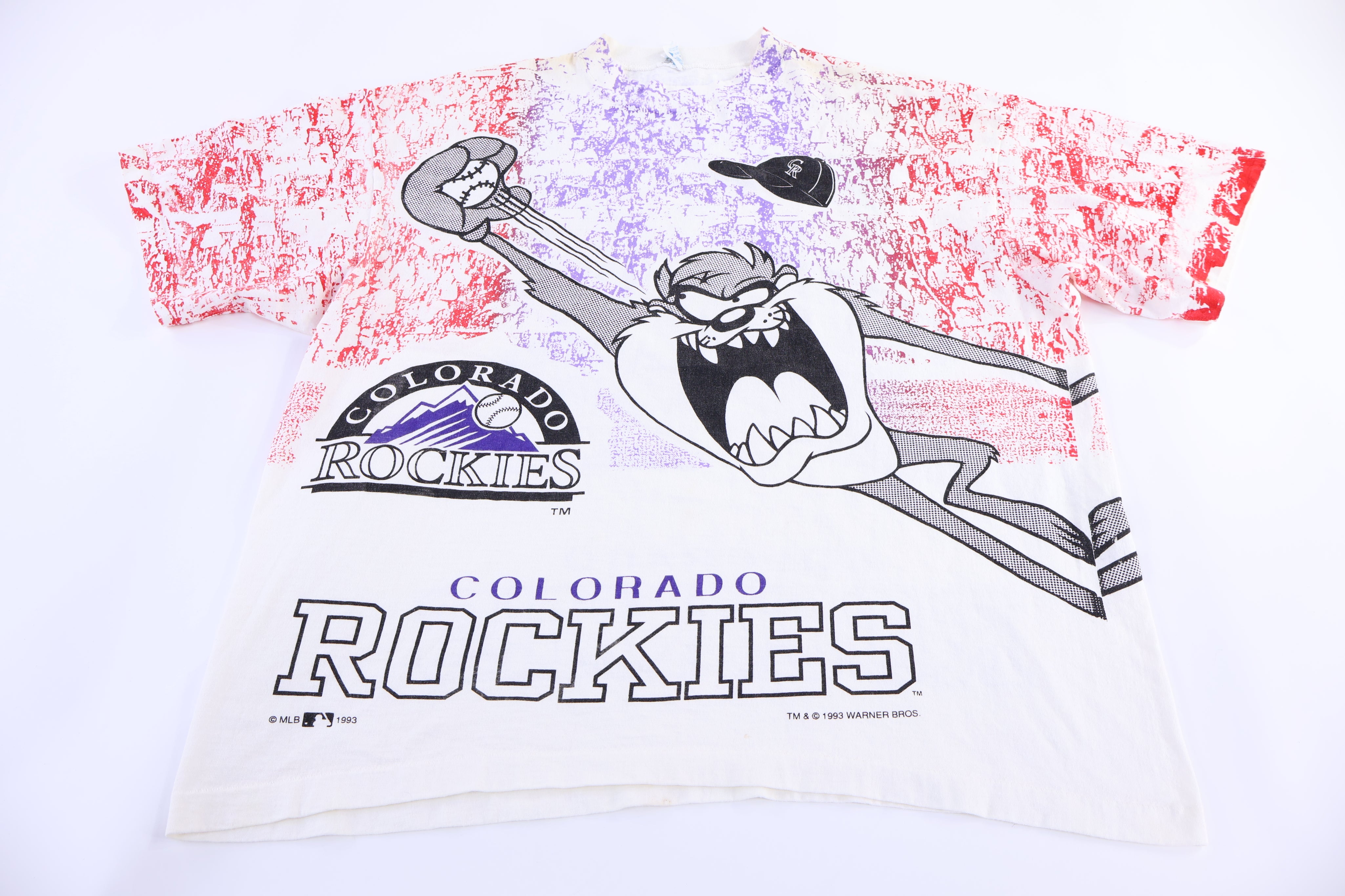 90's Taz the Devil Colorado Rockies Baseball T-shirt