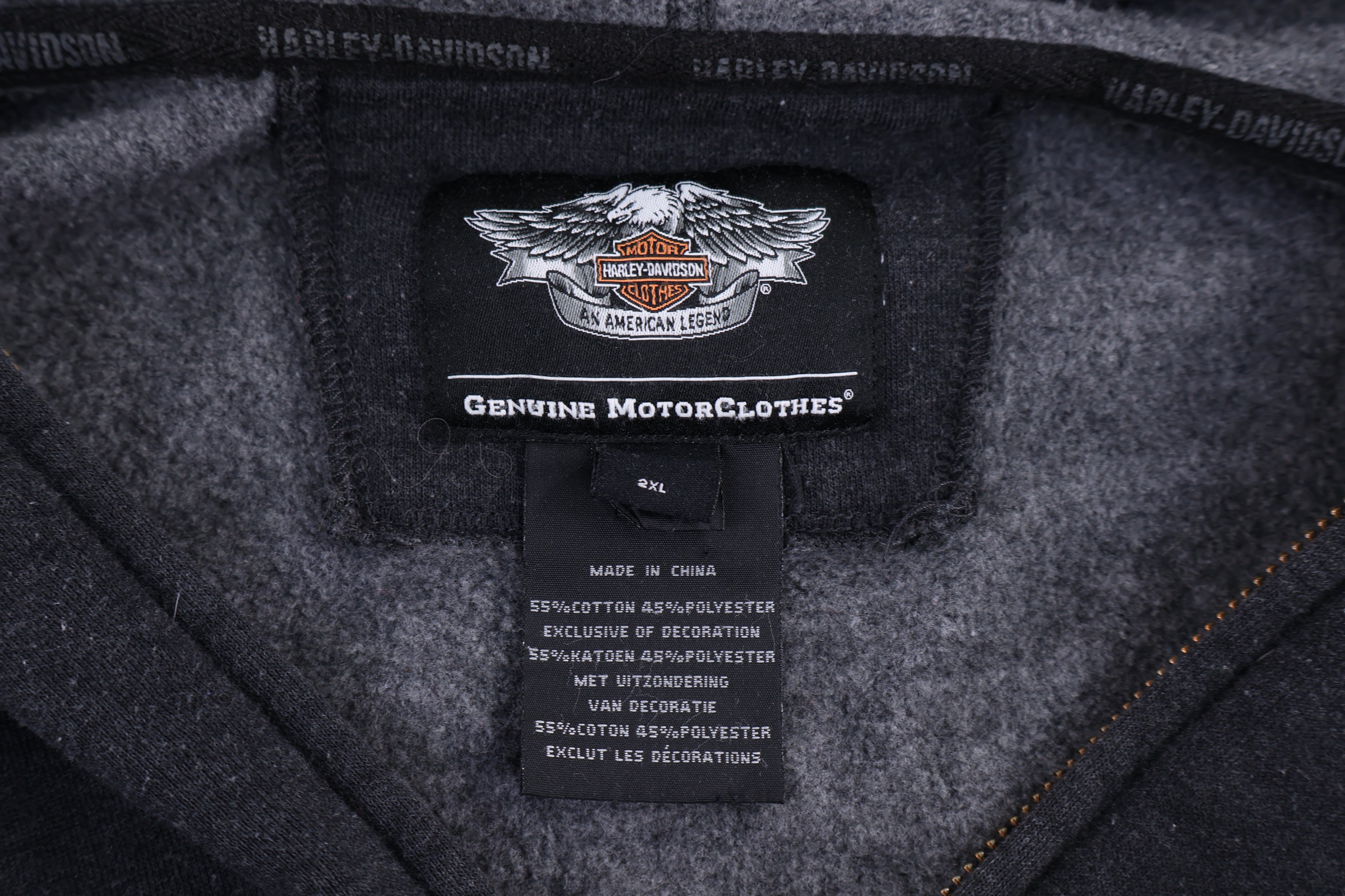 Harley Davidson Motorcycles Full Zip Hoodie