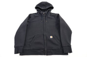 Women's Carhartt Logo Patch Black Full Zip Jacket