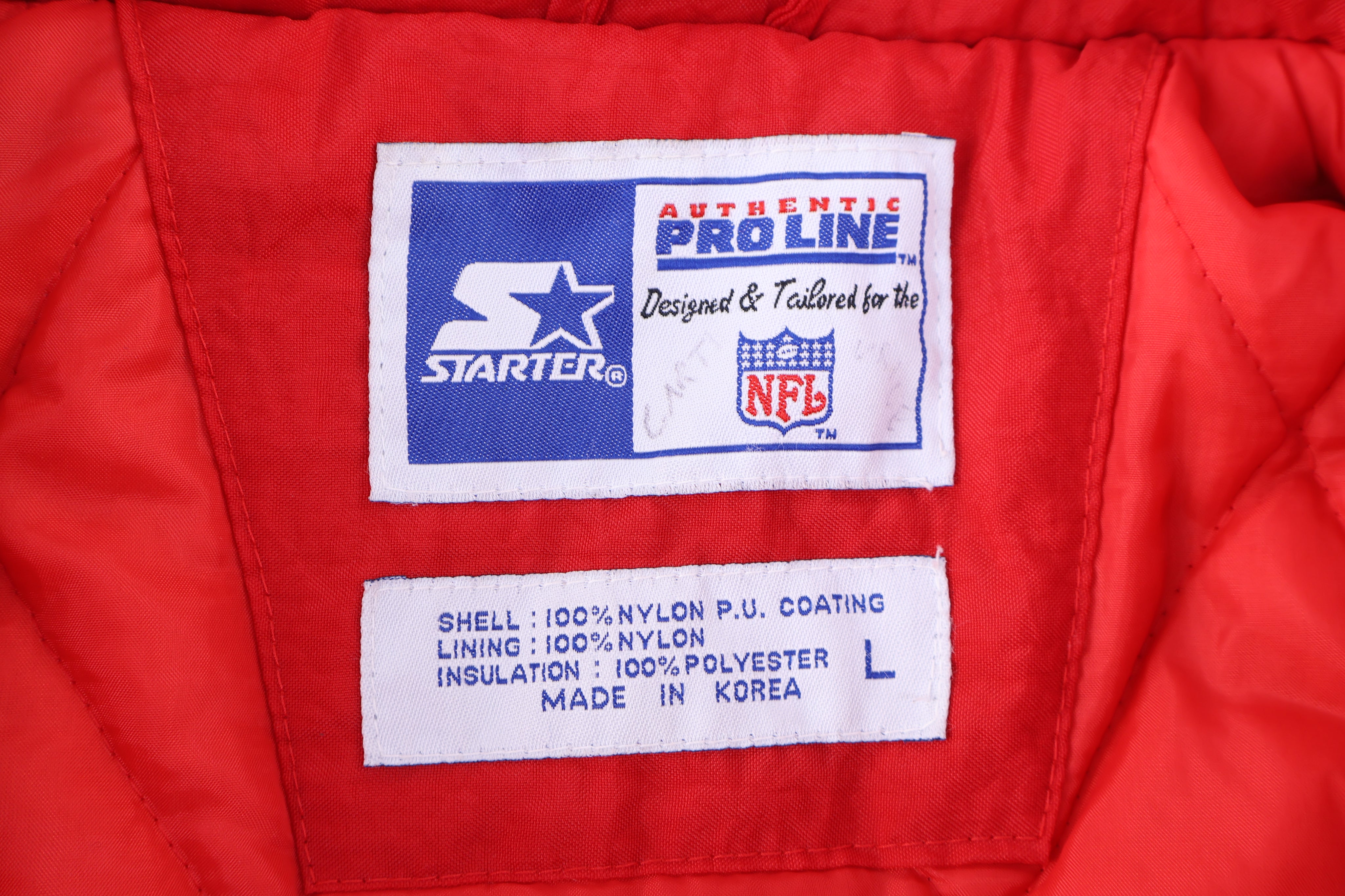 90's Starter New England Patriots Football Full Zip Jacket