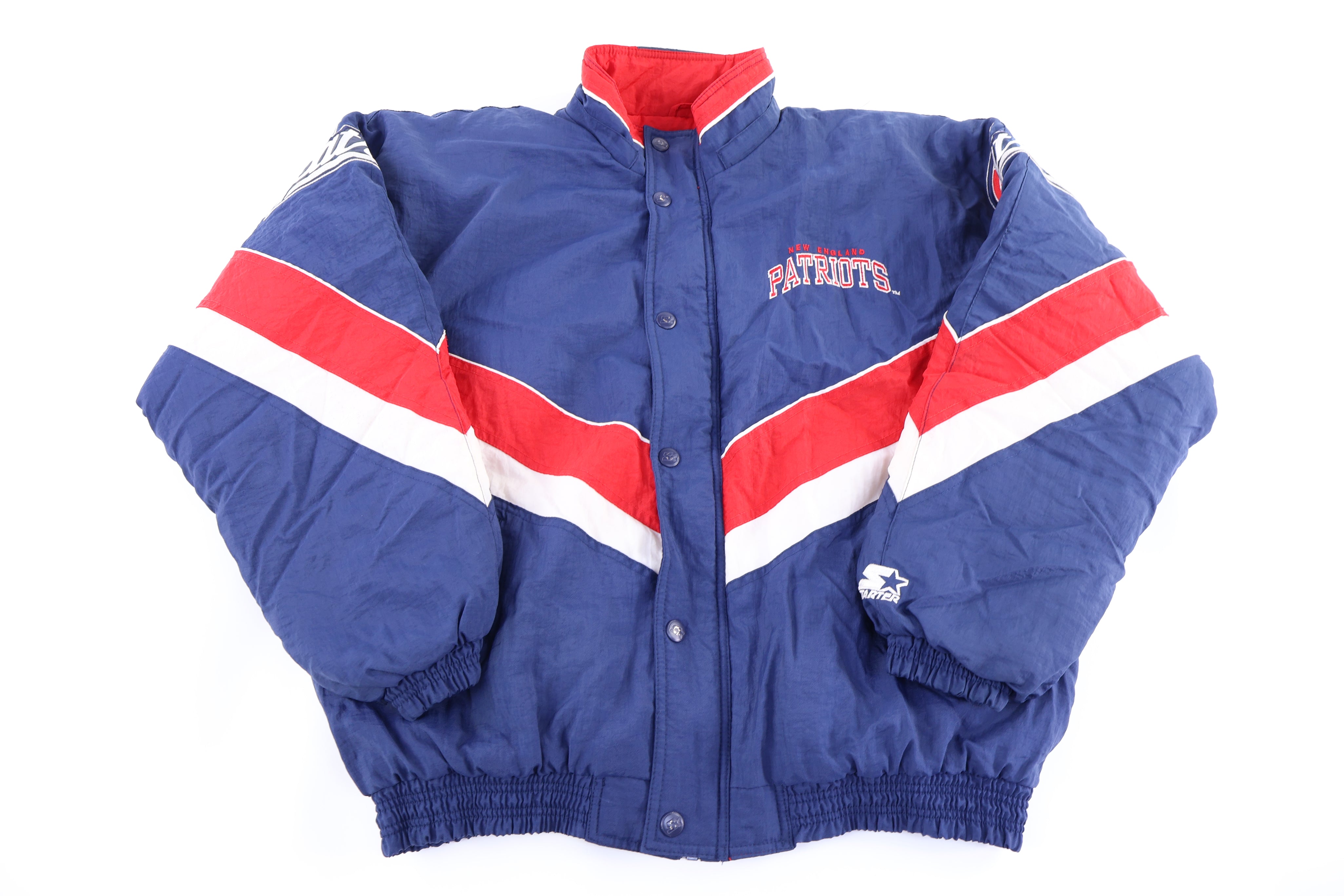 90's Starter New England Patriots Football Full Zip Jacket